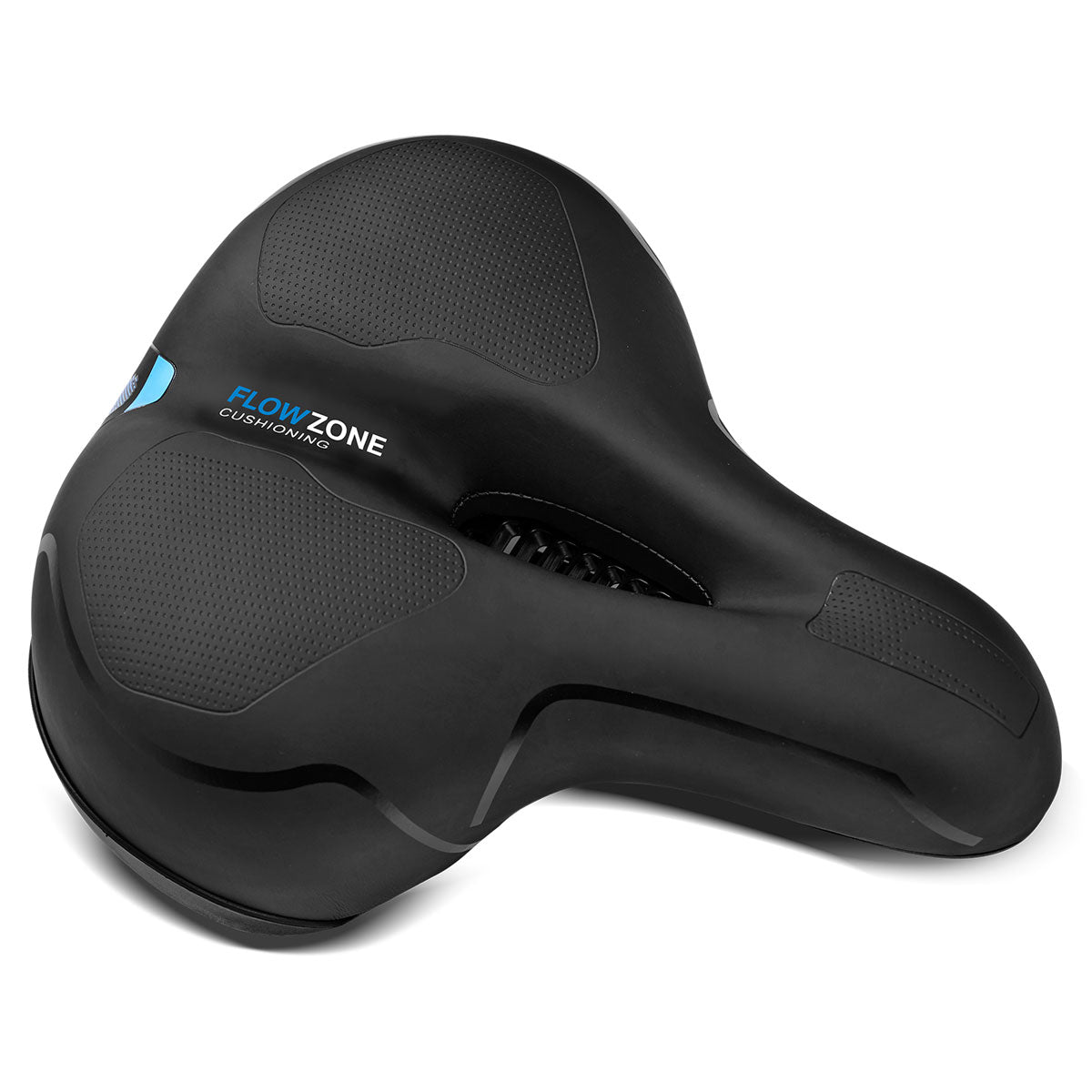 FlowZone Comfort Sport Spin and Exercise Bike Saddle - Ergonomic Bike Seat for Indoor Cycling, Spinning & Workout - Perfect for Home Gym, Fitness Studio & Cycling Enthusiasts