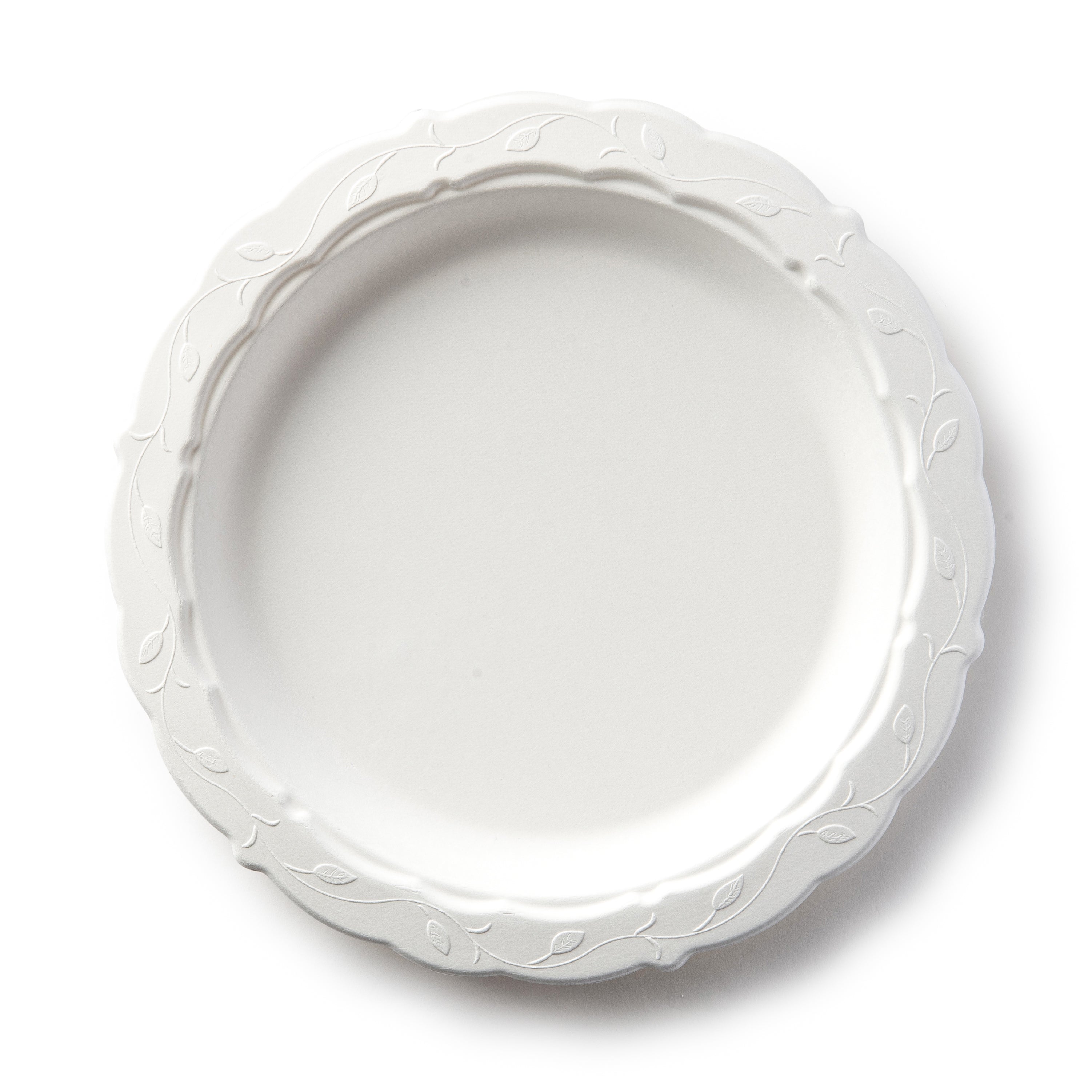 Eco-Friendly 100% Compostable Disposable Plates - 18 Pack Round Natural Bagasse/Sugarcane Plates for Parties, Picnics & Events | Biodegradable & Sustainable Dinnerware