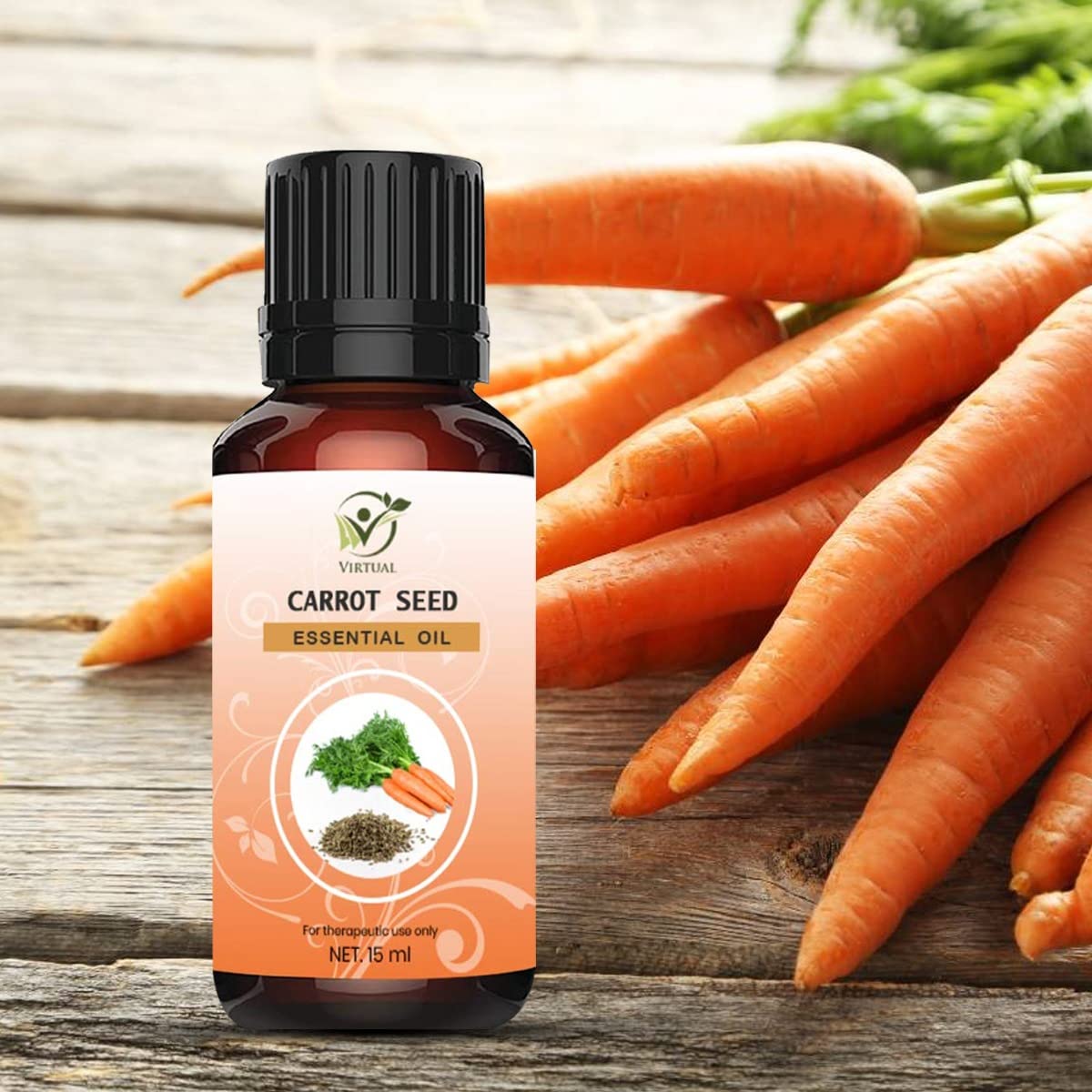 100% Pure Natural Carrot Seed Essential Oil - 30ml for Face, Skin & Hair Care | Organic Carrier Oil for Moisturizing, Anti-Aging & Scalp Treatment | Perfect for Aromatherapy, Massage & DIY Beauty Products