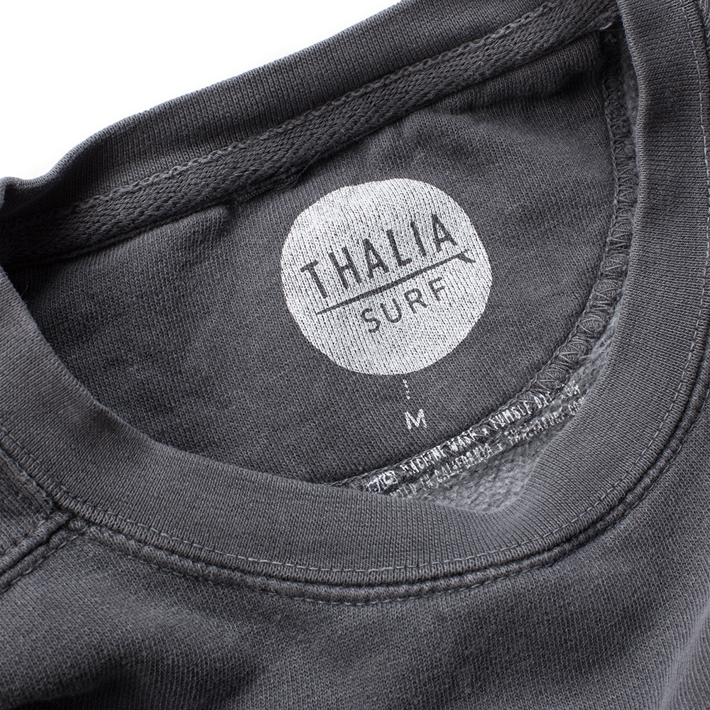 Thalia Surf Sunny Men's Fleece Crewneck Sweatshirt - Soft & Comfortable for Surfing, Beach & Casual Wear