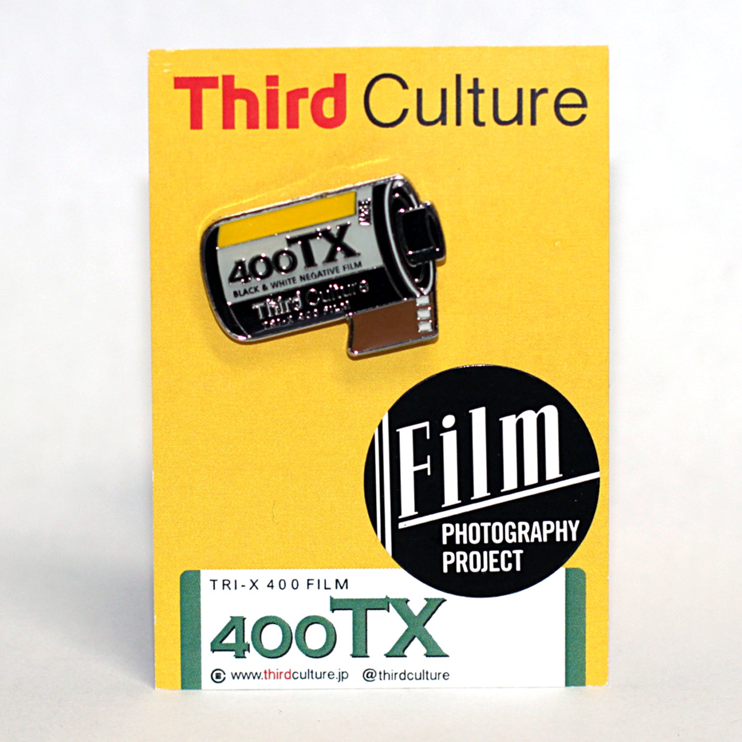 Vintage Kodak Tri-X 400 Enamel Pin - Retro Camera Film Photography Collectible for Hats, Jackets & Backpacks