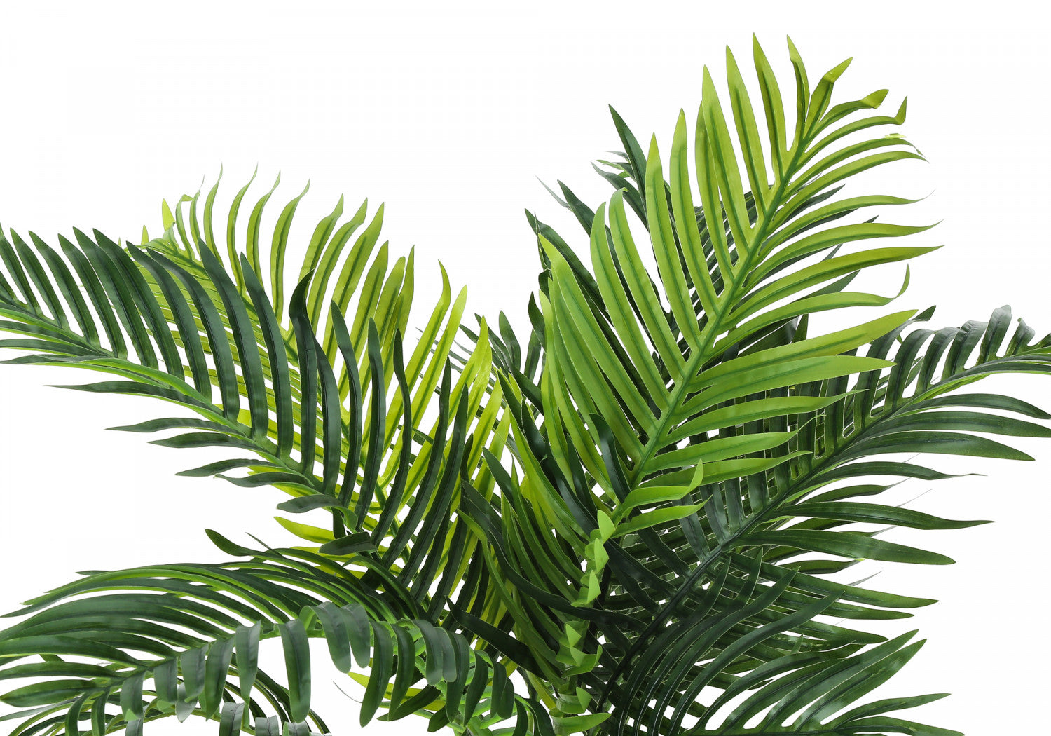 34 Inch Artificial Palm Tree with 5 Black Pots - Indoor/Outdoor Fake Plants for Home Decor, Office, Patio & Garden Landscaping
