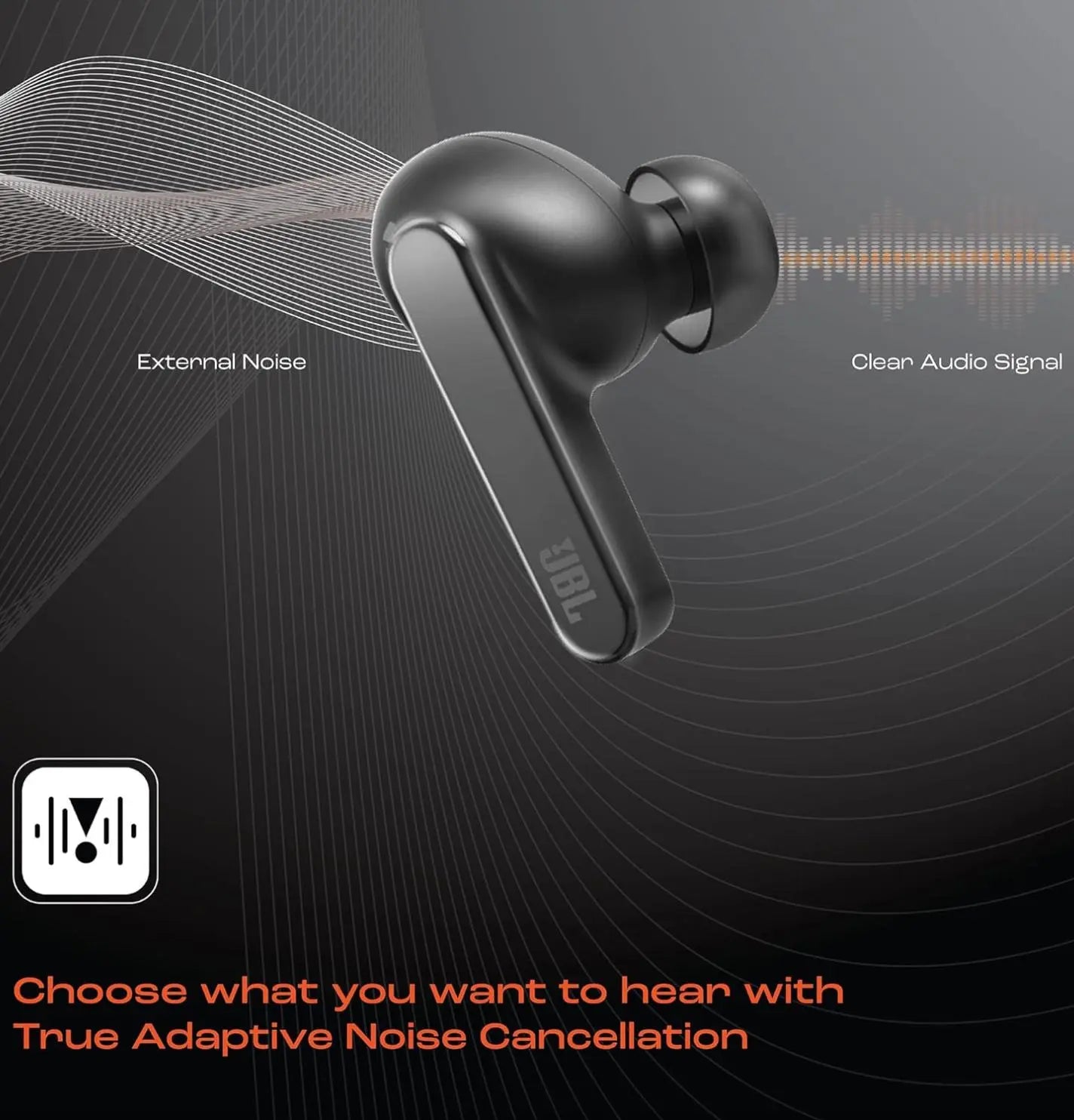 JBL Live Pro Plus TWS Wireless Earbuds - Active Noise Cancelling, 40H Playtime, Bluetooth 5.0 - Perfect for Gym, Running & Travel