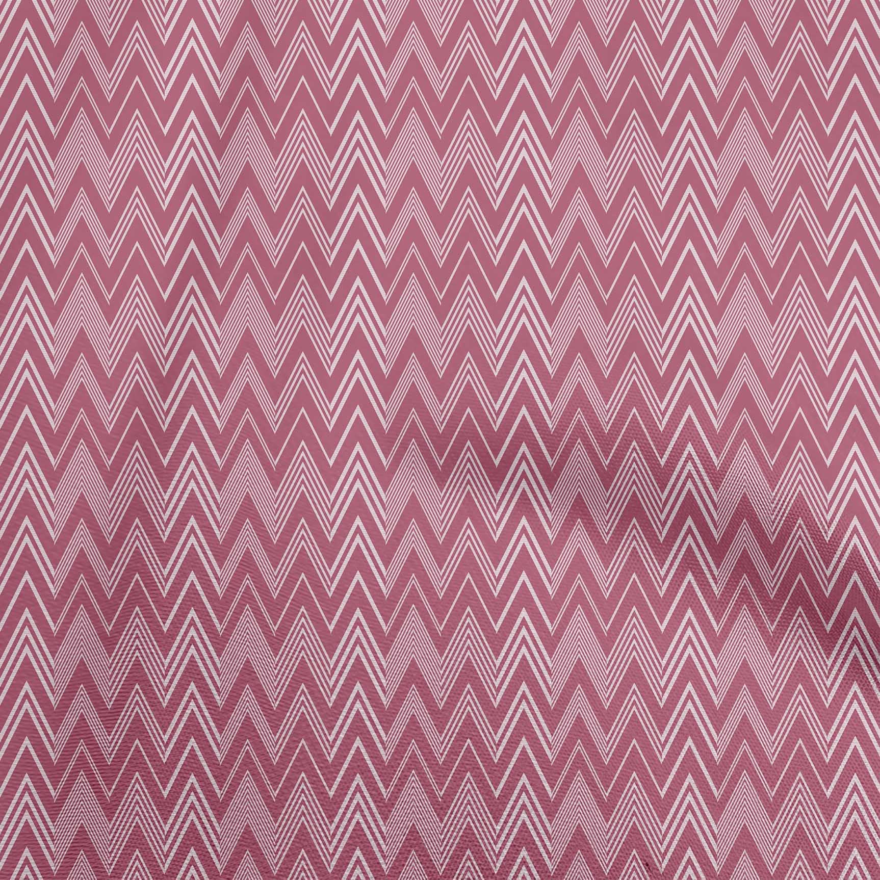 **101 Cotton Flex Pink Chevron Print Fabric by The Yard - 40 Inch Wide (8713) - Perfect for Dresses, Skirts & DIY Sewing Projects**