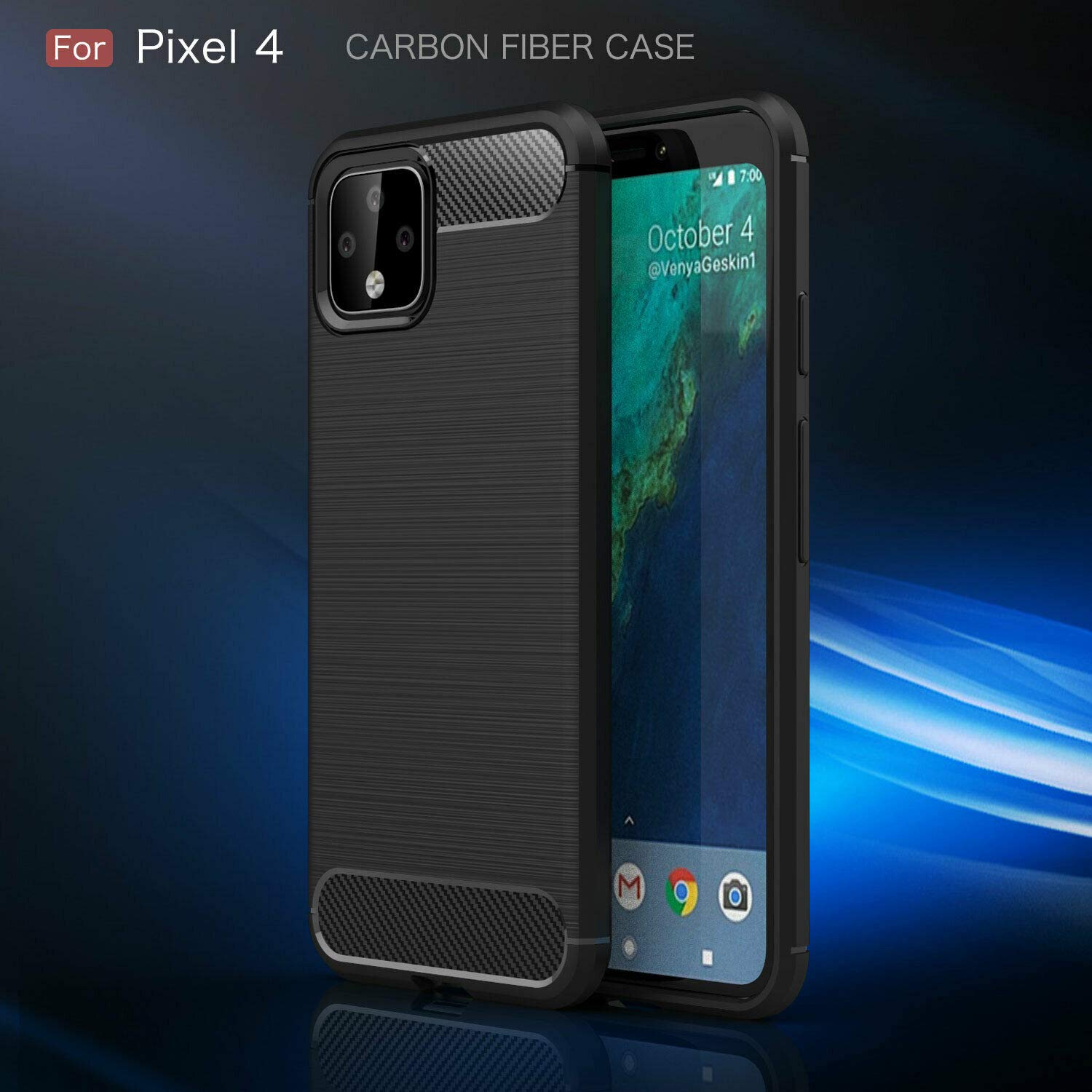 Shockproof Case for Google Pixel 4 - Heavy Duty Armor Cover for Outdoor & Travel