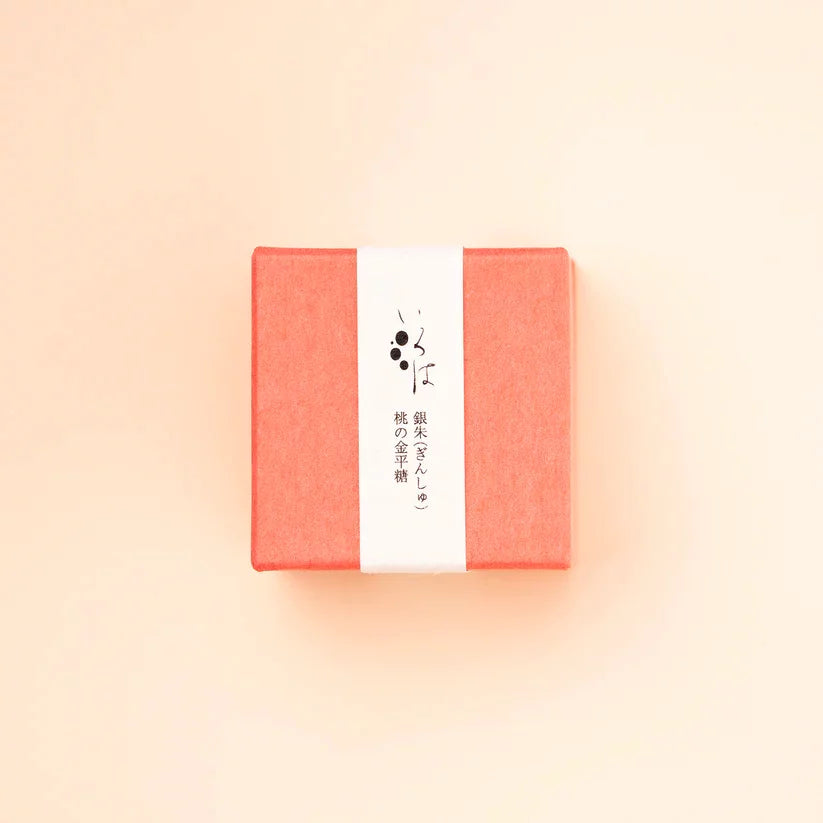 Irohaya Konpeito Peach Flavor Traditional Japanese Sugar Candy 40g - Authentic Japanese Star Candy for Tea Time, Gift Giving & Dessert Topping