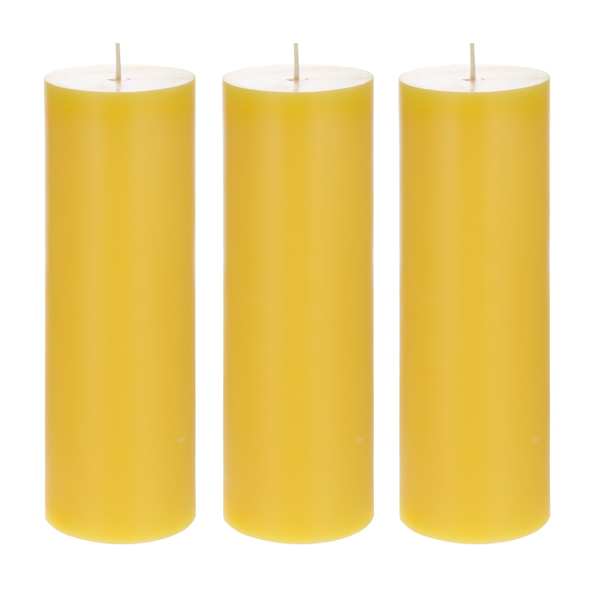 3-Pack Mega Scented Citronella Pillar Candles - 3