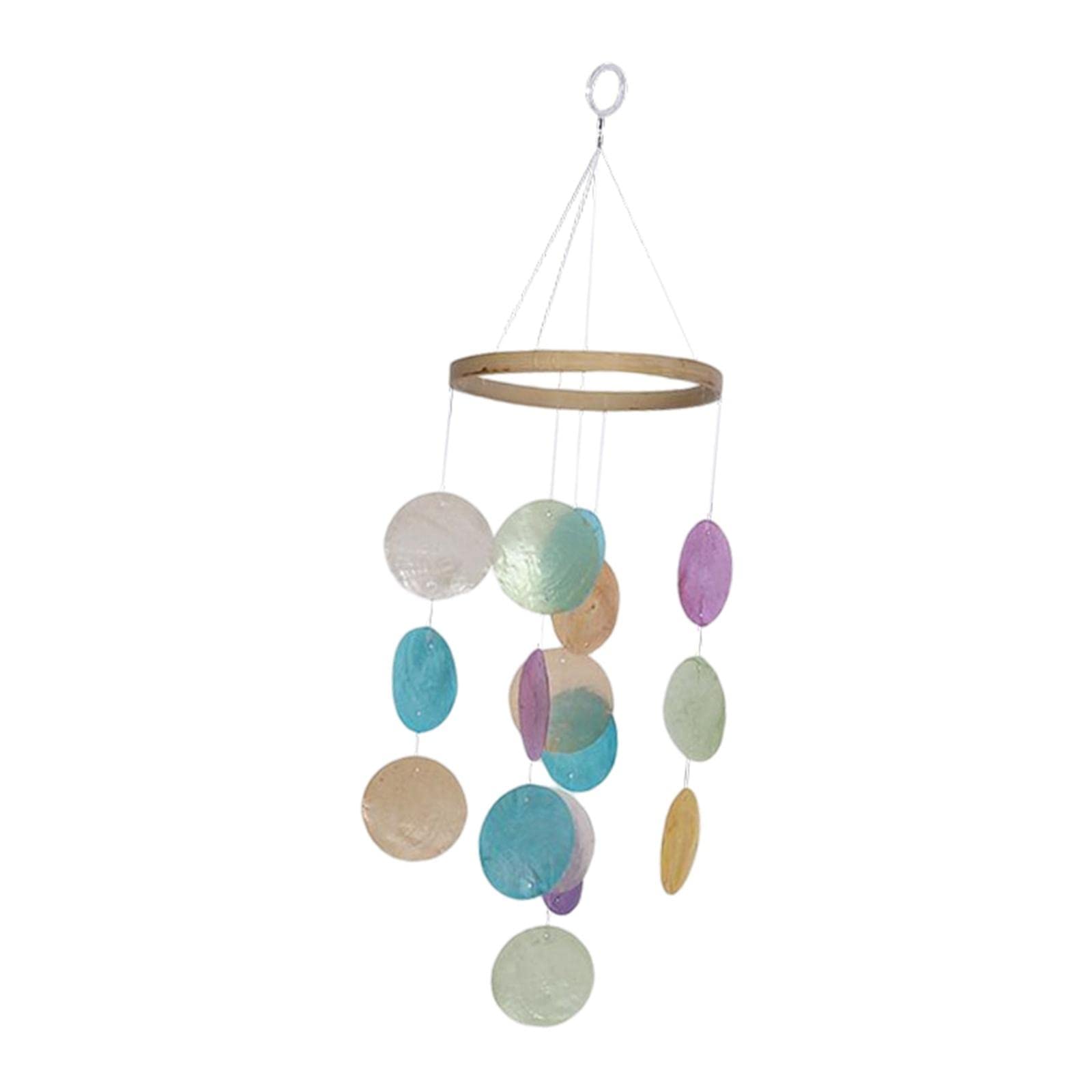 Handmade Outdoor Shell Wind Chimes - Unique Memorial & Sympathy Gifts for Garden, Home, Yard Hanging Decor - Colorful Wind Chime for Relaxing Outdoor Spaces & Indoor Decoration