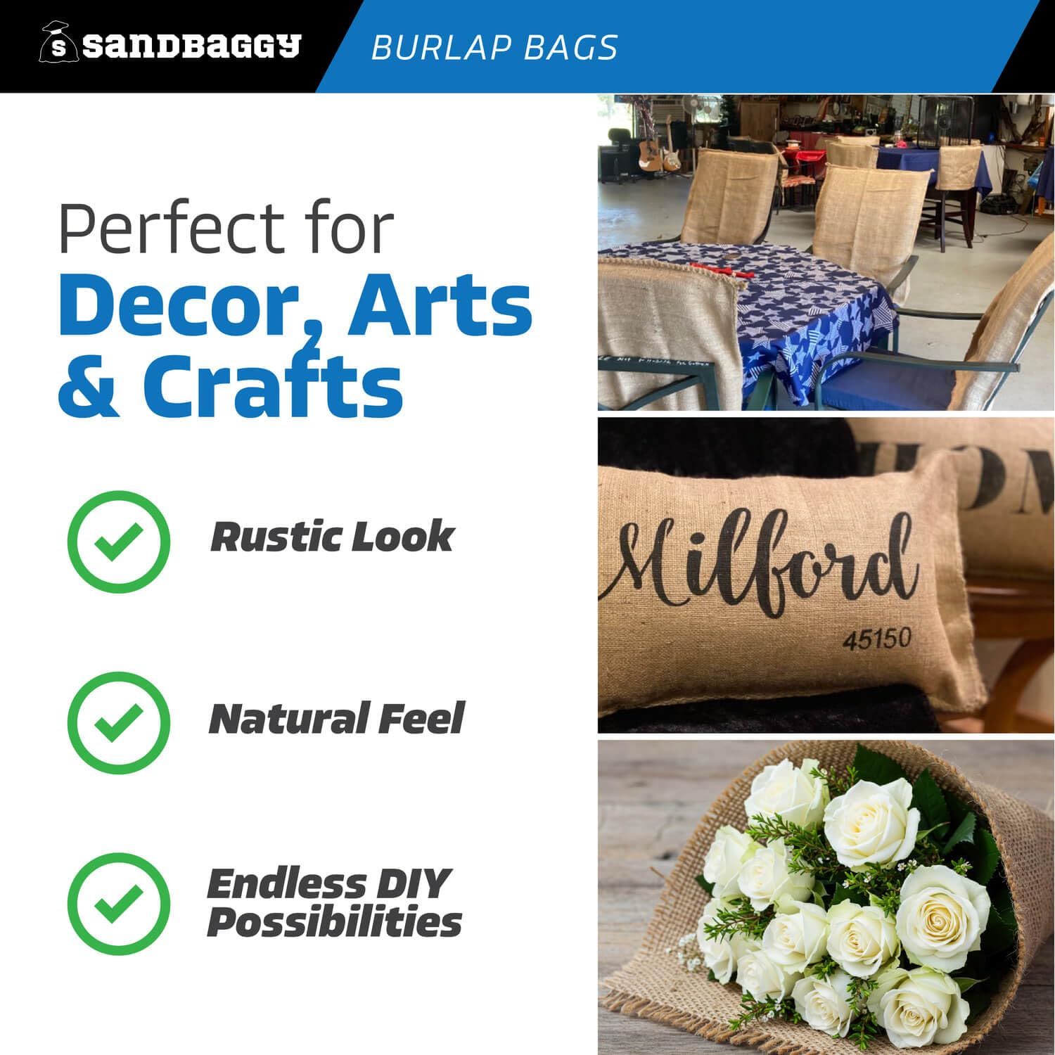 Sandbaggy Heavy Duty Burlap Sand Bags 14