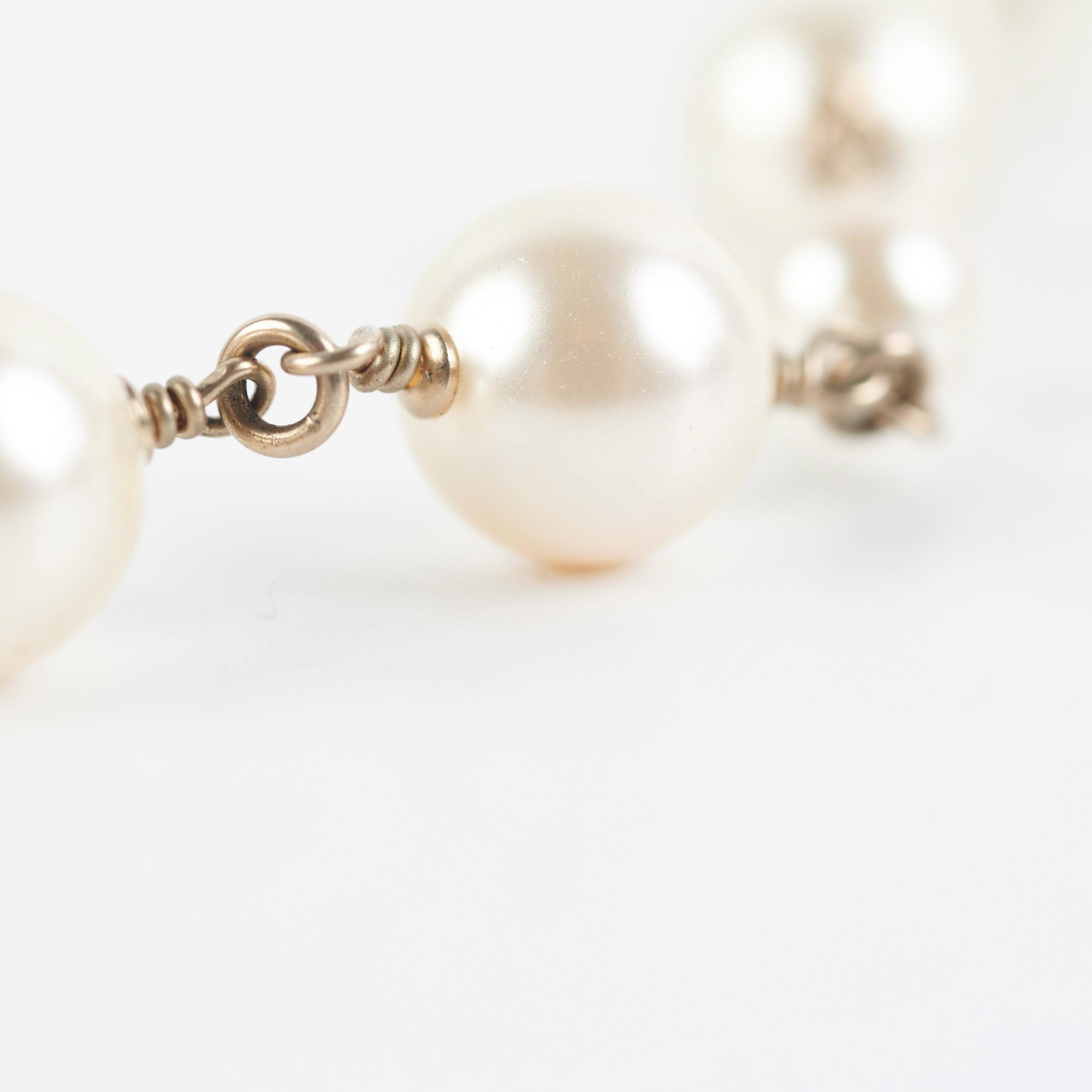 Chanel Inspired Pearl Long Necklace - Elegant Costume Jewelry for Women - Perfect for Parties, Weddings & Evening Events