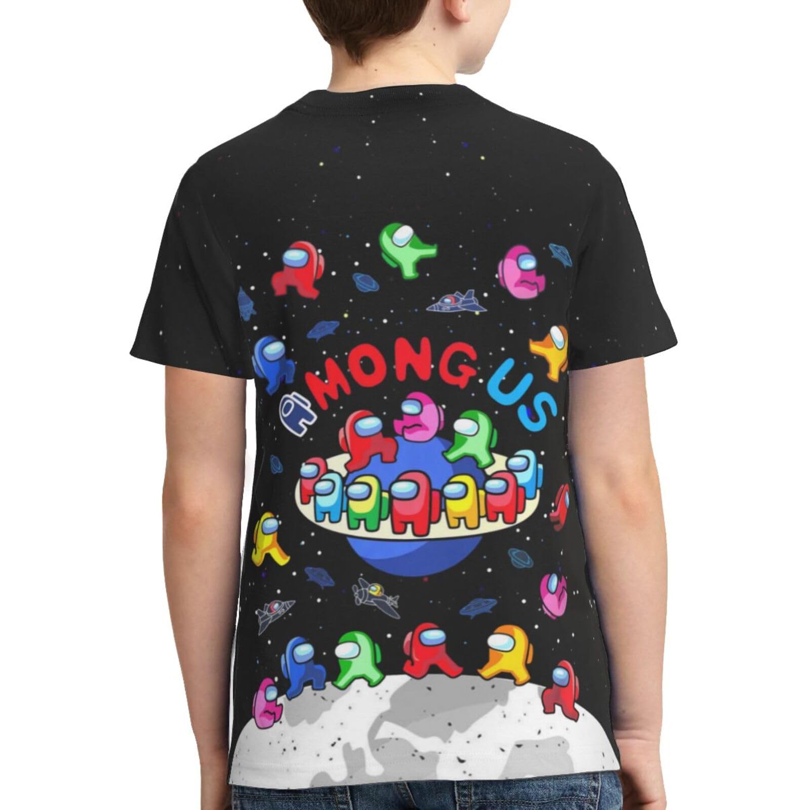 Boys' Short Sleeve Gaming Graphic T-Shirt - 3D Printed Cartoon Crewneck Tee for Kids & Teens (Ages 6-16) - Perfect for School, Gaming & Casual Wear
