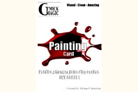 Mickael Chatelain Painting Magic Trick DVD with Blue Back Gimmick - Learn Professional Card Illusions for Close-up Magic Performances