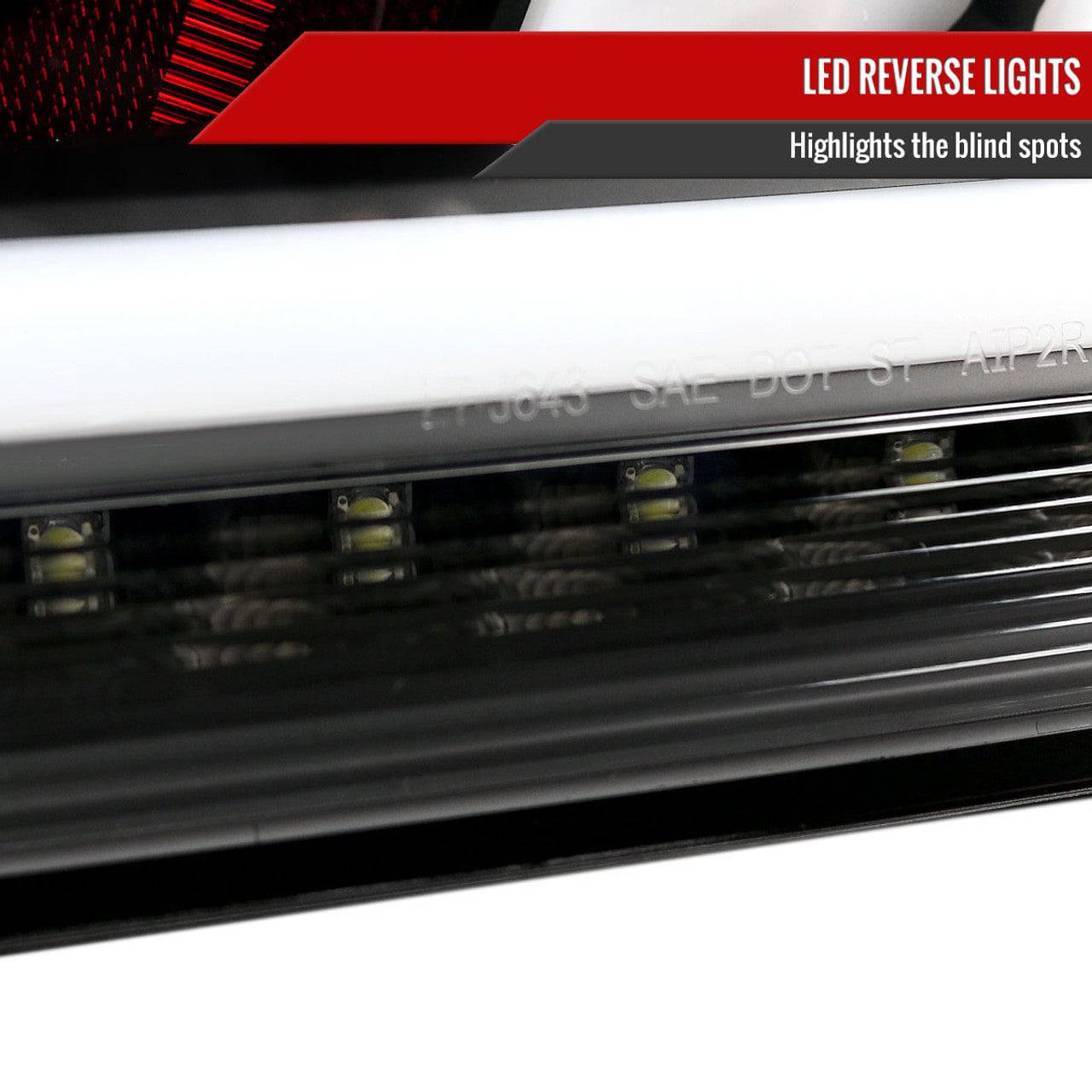 Spec D Tuning Black Housing Clear Lens Sequential LED Tail Lights for 2010-2016 Hyundai Genesis Coupe - Left & Right Pair Assembly - Enhanced Visibility & Style for Night Driving & Car Shows