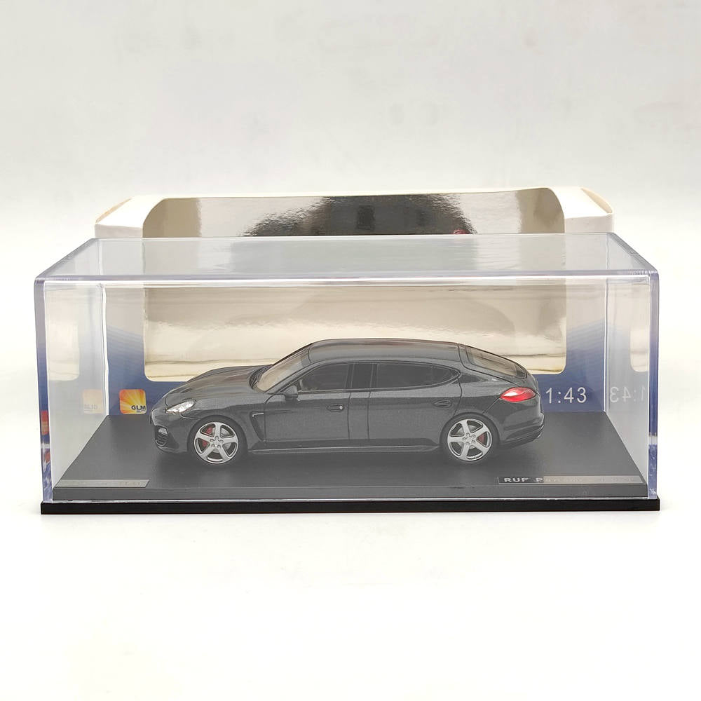 1:43 Scale 2012 Porsche Ruf Panamera RXL Grey Resin Diecast Model Car #214002 - Limited Edition Collectible Toy for Adults, Car Enthusiasts & Gift Ideas | Perfect for Display, Racing Collections & Home Decor