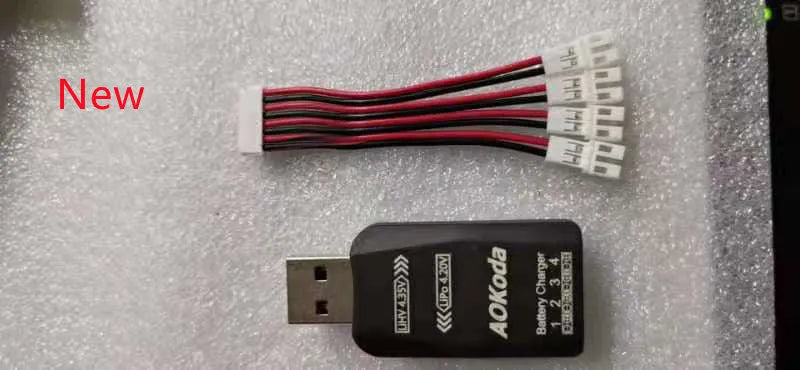 AOkoda CX405 1S Lipo Battery Charger (2 Pack) - Fast Charging for RC Drones, Toys, and Hobby Models - Perfect for Indoor and Outdoor Use