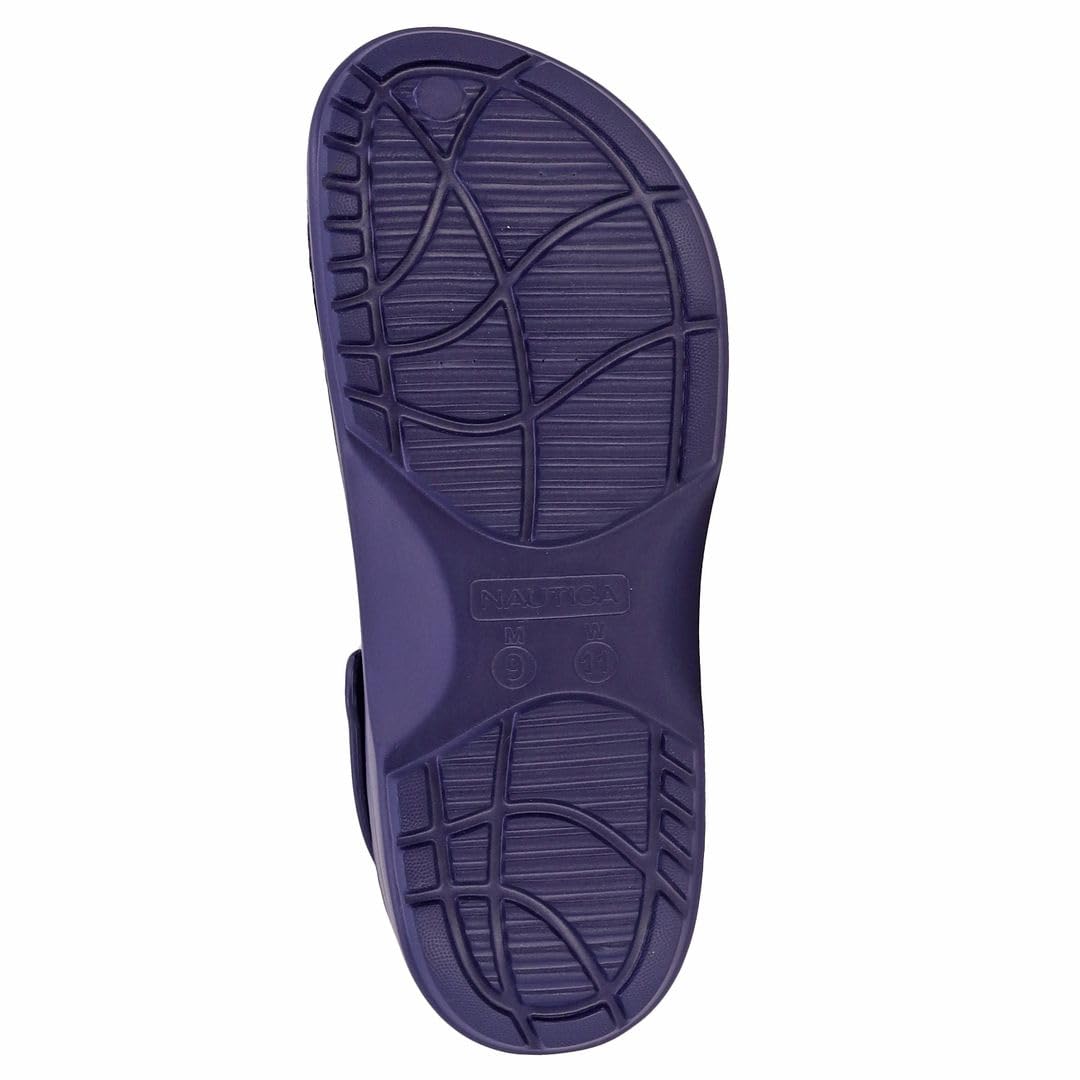 Nautica Men's Slip-On Clogs - Adjustable Back Strap Athletic Sandals for Walking, Beach & Water Sports - Comfortable Water Shoes & Fuzzy Slippers for Men - Ideal for Poolside, Boating, and Casual Wear