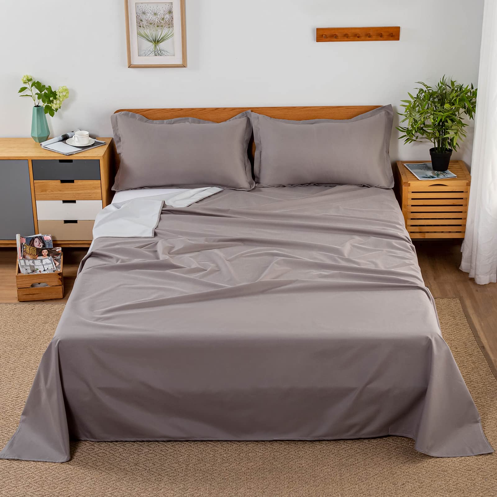 Waterproof Queen Size Bed Sheet Set - 90