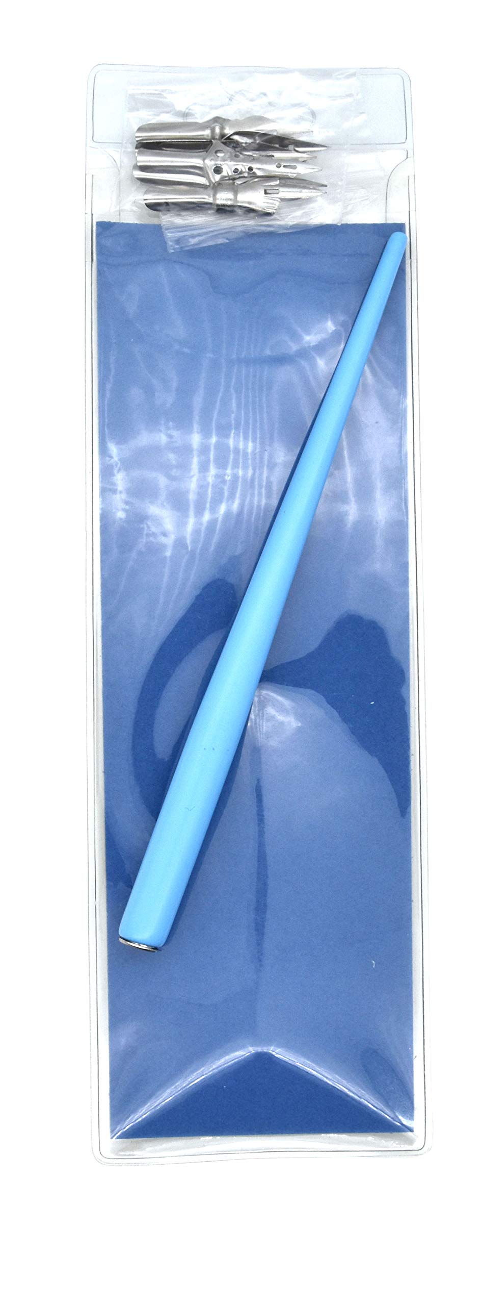 Gullor Calligraphy Dip Pens Set - 6 Nibs for Manga, Comic & Cartoon Drawing - Artist Painting Kit Tool (Lake Blue) - Perfect for Hand Lettering, Sketching & Illustration Projects