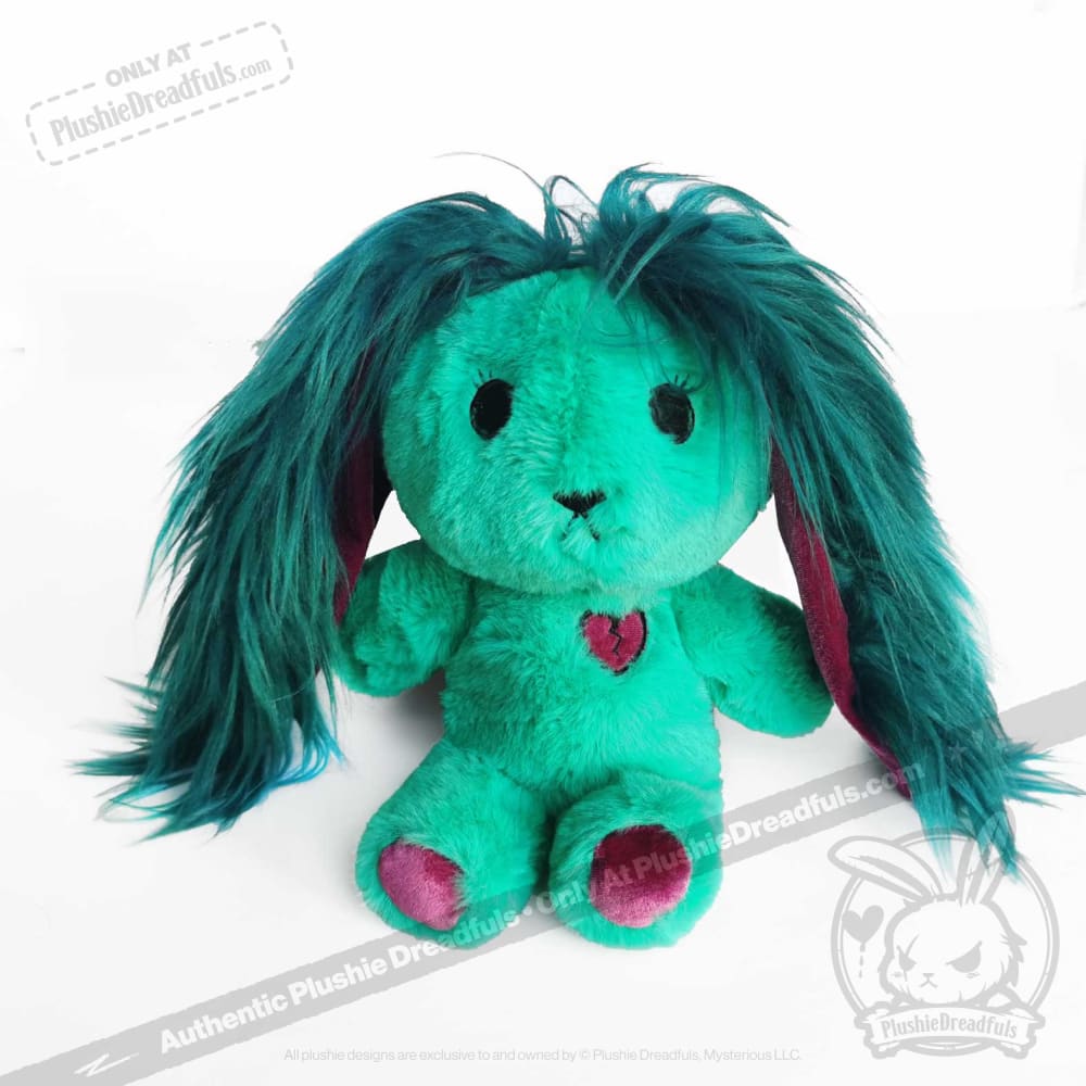 Plushie Dreadfuls Envy Rabbit - Soft Stuffed Animal Toy for Kids, Unique Emotional Support Plush, Perfect for Gifts, Cuddling, and Anxiety Relief