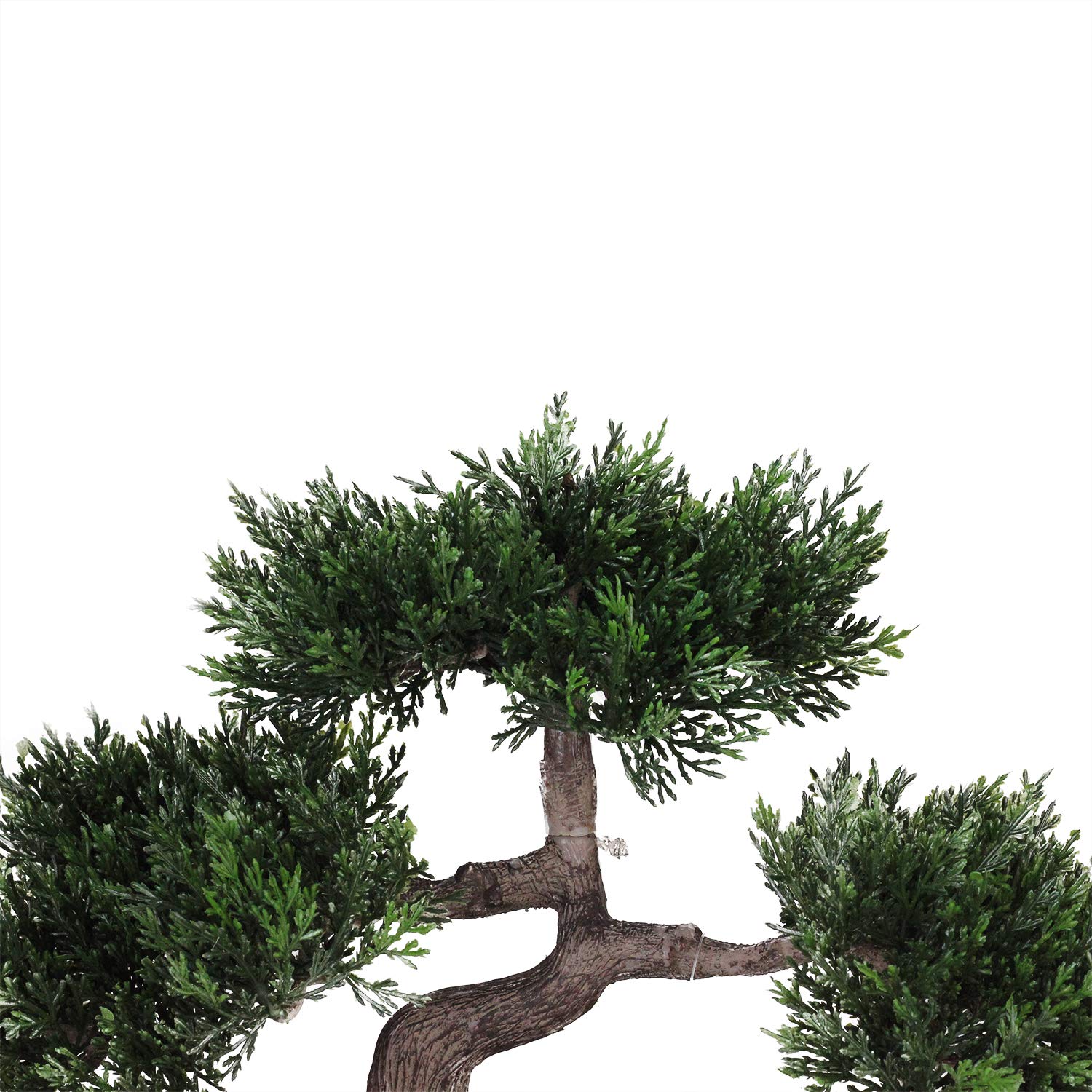 Northlight Decorative Artificial Japanese Bonsai Tree in Oval Gold Plated Ceramic Pot - 10 Inch Fake Mini Tree for Home Office Desk Decor, Zen Garden, Wedding Centerpiece, and Feng Shui Decorations