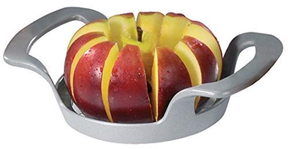 Westmark Apple Slicer & Corer - 10 Even Slices with Coated Aluminum Handle & Stainless Steel Blades | Time-Saving Kitchen Tool for Healthy Snacks, Fruit Platters, Baking, and Meal Prep