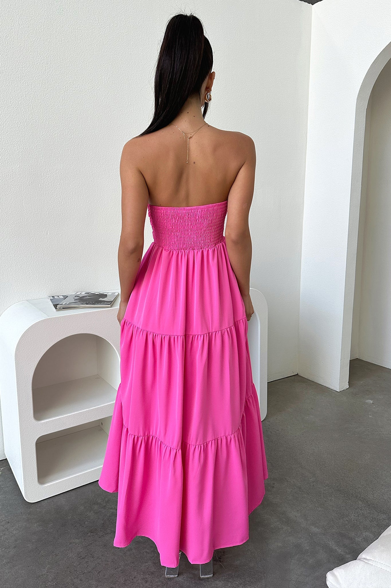 Hailey Maxi Dress for Women - Flowy Pink Long Summer Dress with Side Slits | Perfect for Beach, Vacation, and Casual Outings