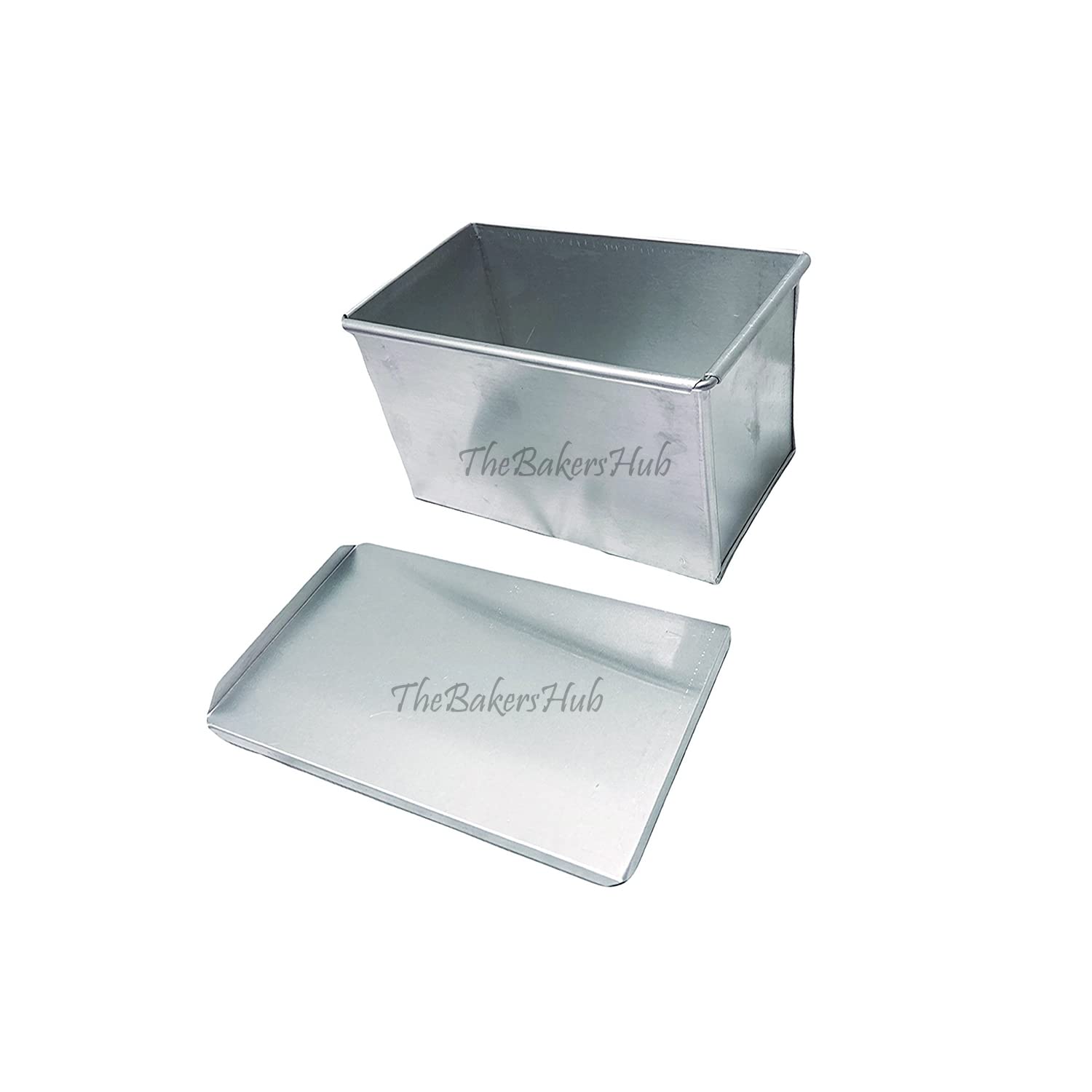 Stainless Steel Bread Loaf Pan with Lid - 19cm Rectangular Baking Tin for Homemade Bread, Cake & Plum Cake | Oven & Microwave Safe | Perfect for Baking, Meal Prep & Gifts
