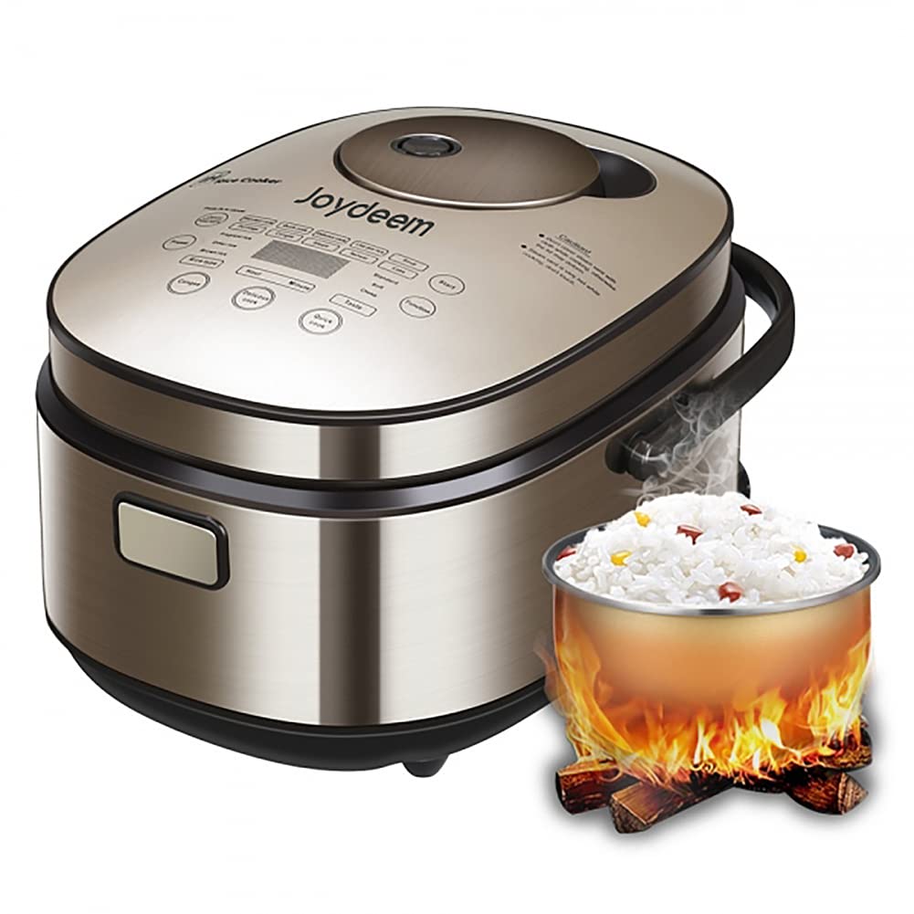 JOYDEEM AIRC-4001 Smart Induction Rice Cooker with 24-Hour Timer, 4L (8 Cups) Capacity - Perfect for Family Meals, Meal Prep & Healthy Cooking