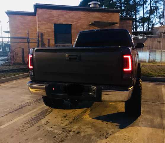 GMC Sierra 2007-2013 Dark Red Smoked OLED Tail Lights - High Performance LED Brake Lights for Pickup Trucks, Enhanced Visibility & Style Upgrade for Night Driving