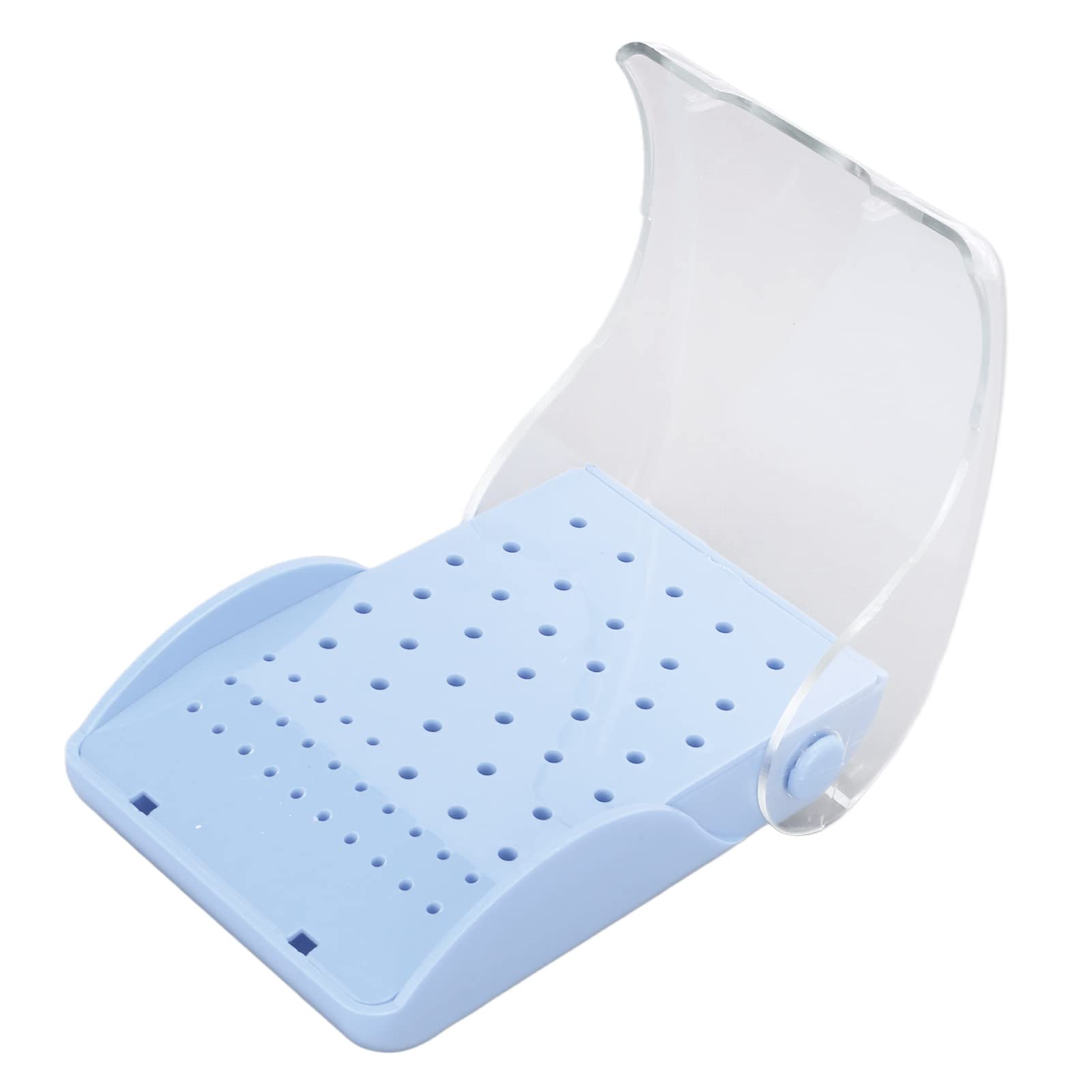 Autoclavable Dental Bur Organizer Case - 60 Hole Burs Holder with Protective Cover, Dentist Tool Storage Box for Dental Clinics & Hospitals (Blue) | Perfect for Organizing Dental Instruments & Sterilization Procedures