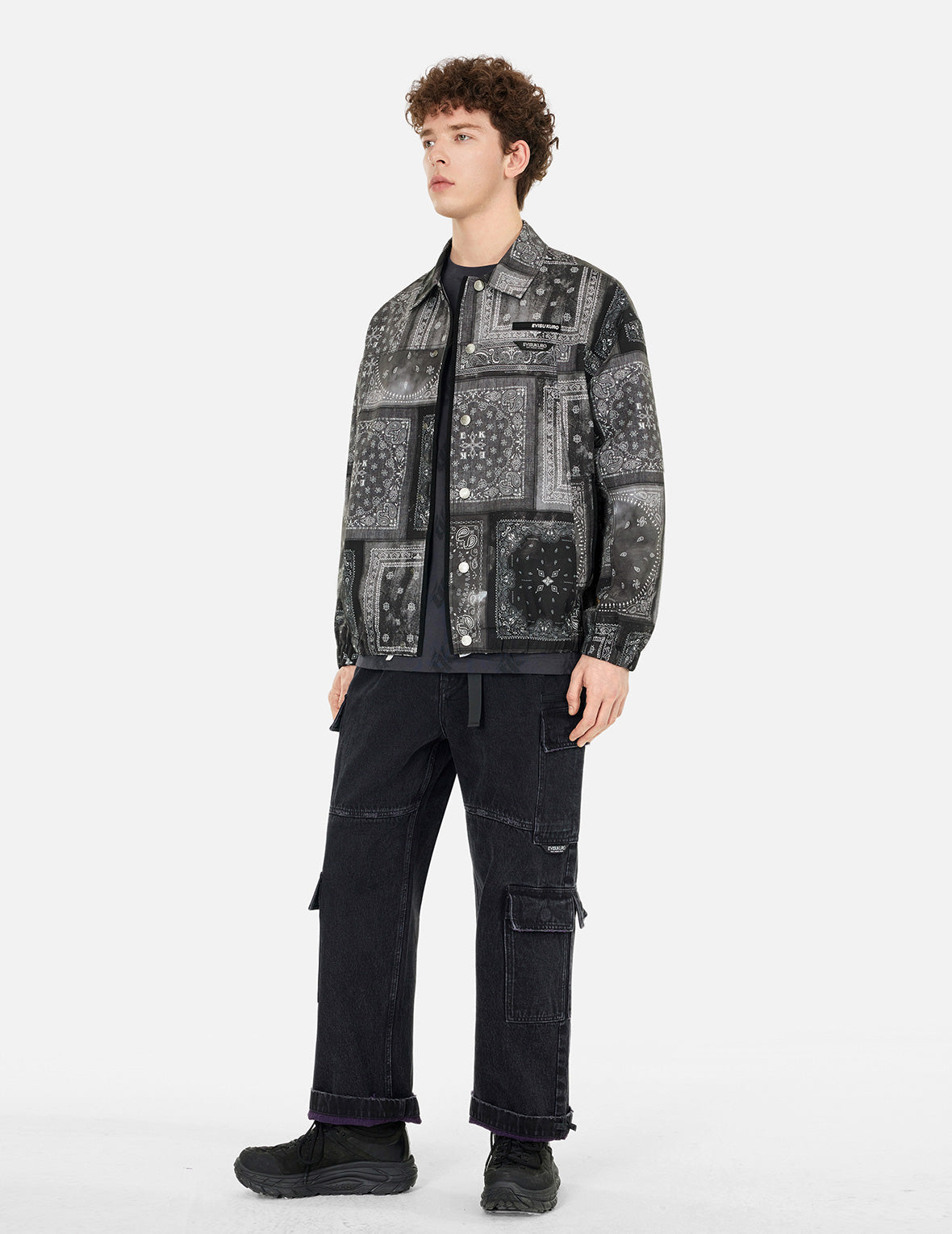 Stylish Allover Paisley Print Oversized Coach Jacket for Men & Women | Vintage Streetwear Fashion | Perfect for Casual Outings, Music Festivals & Urban Style