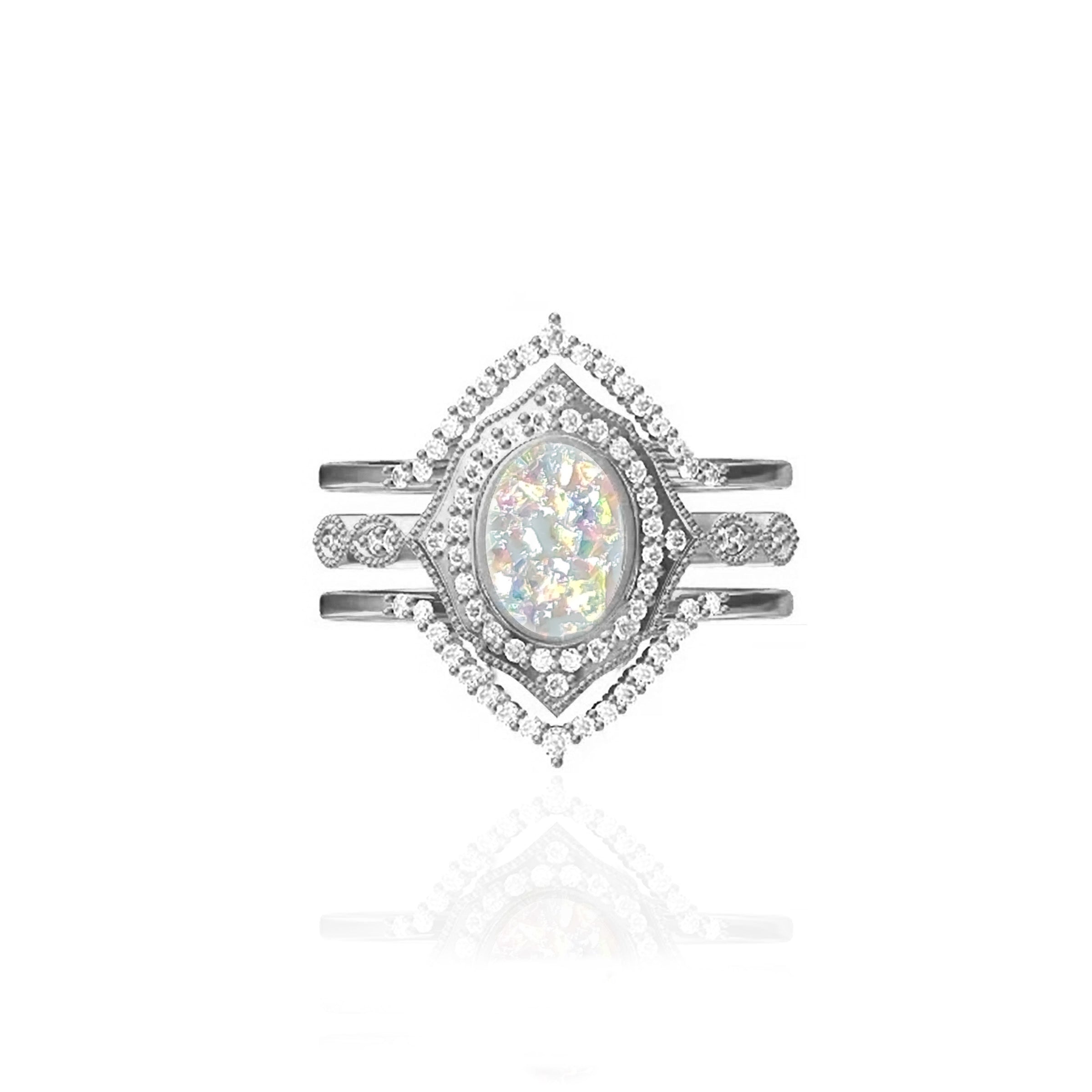 Eternal Eye: Ashes Ring Set - Memorial Jewelry for Loved Ones, Cremation Keepsake for Women & Men - Perfect for Remembrance, Sympathy Gifts & Funeral Services
