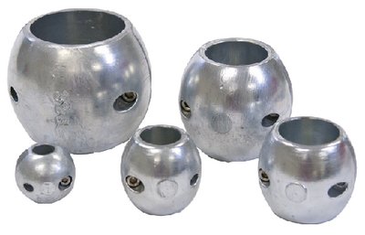 B & S Marine Zinc Shaft Anodes 2-1/2 Inch - Corrosion Protection for Boat Propellers and Drive Shafts - Perfect for Saltwater and Freshwater Boating