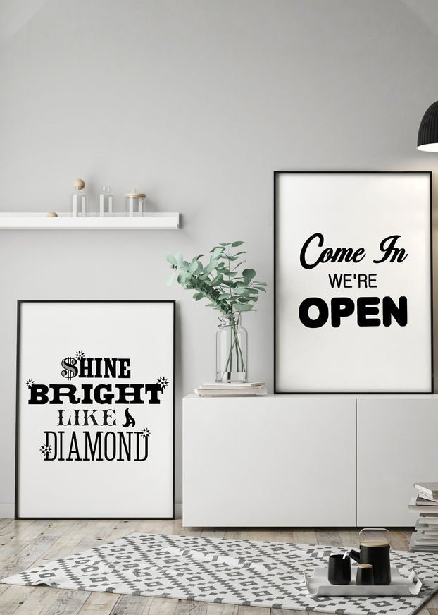 Come In We're Open Sign - Vintage Style Door Hanging Decor for Shops, Cafes & Restaurants - Perfect for Retail Stores, Boutiques and Small Businesses