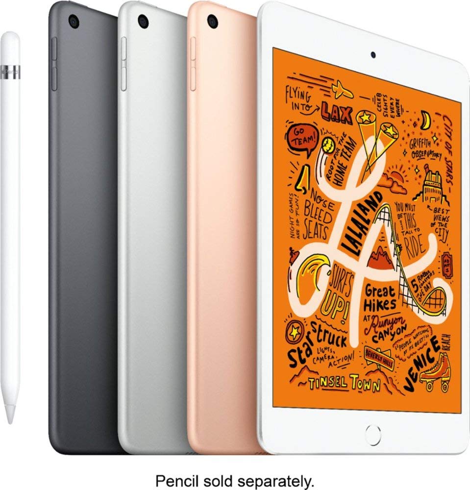 Apple iPad Mini 5 (7.9-inch, 64GB, WiFi, Gold) - Certified Refurbished Premium | Perfect for Travel, Work & Entertainment