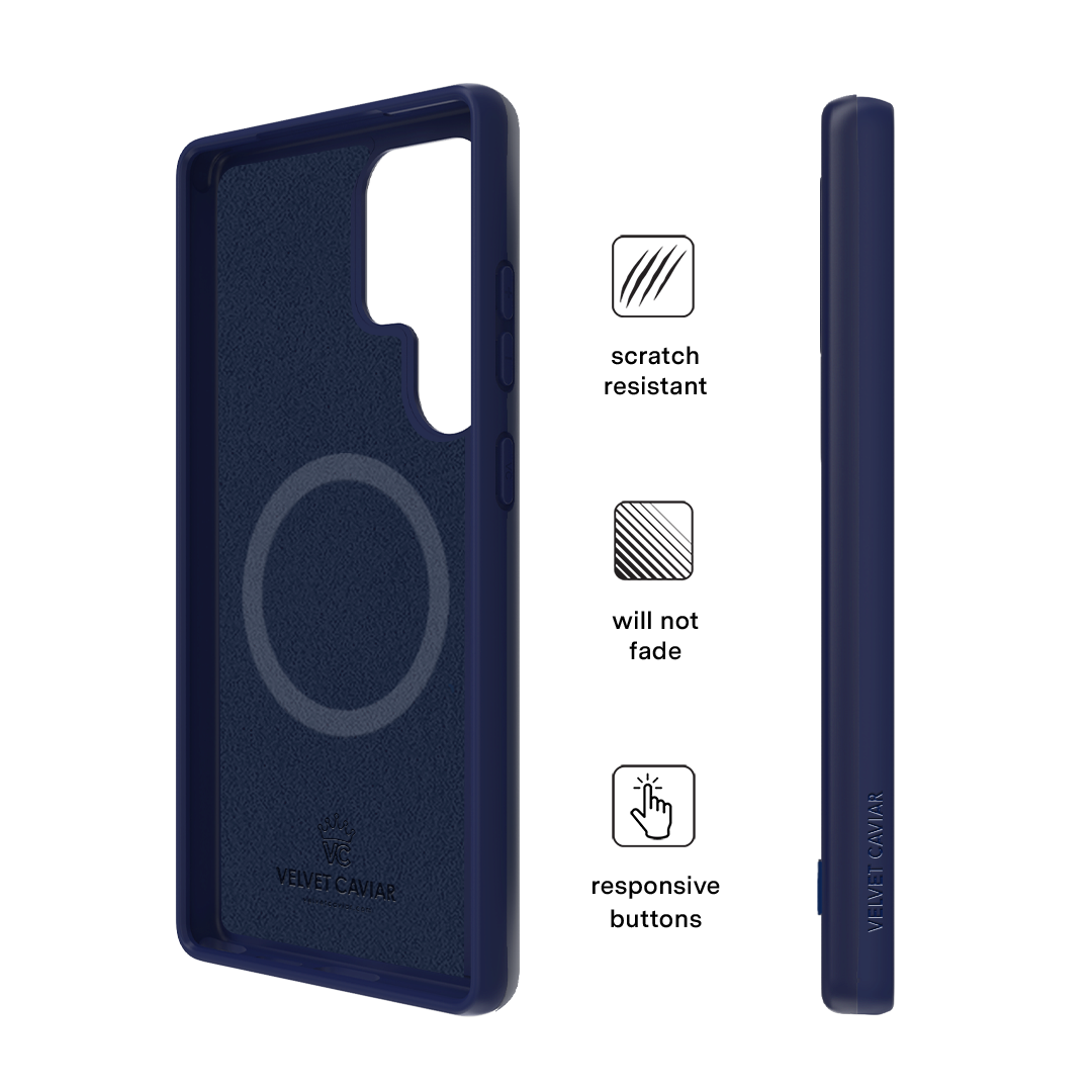 Samsung Galaxy Phone Case - Admiral Navy Blue Protective Cover for Samsung S21/S20/S10/Note 20 - Slim Fit Shockproof Case with Military-Grade Protection | Perfect for Work, Travel & Outdoor Activities