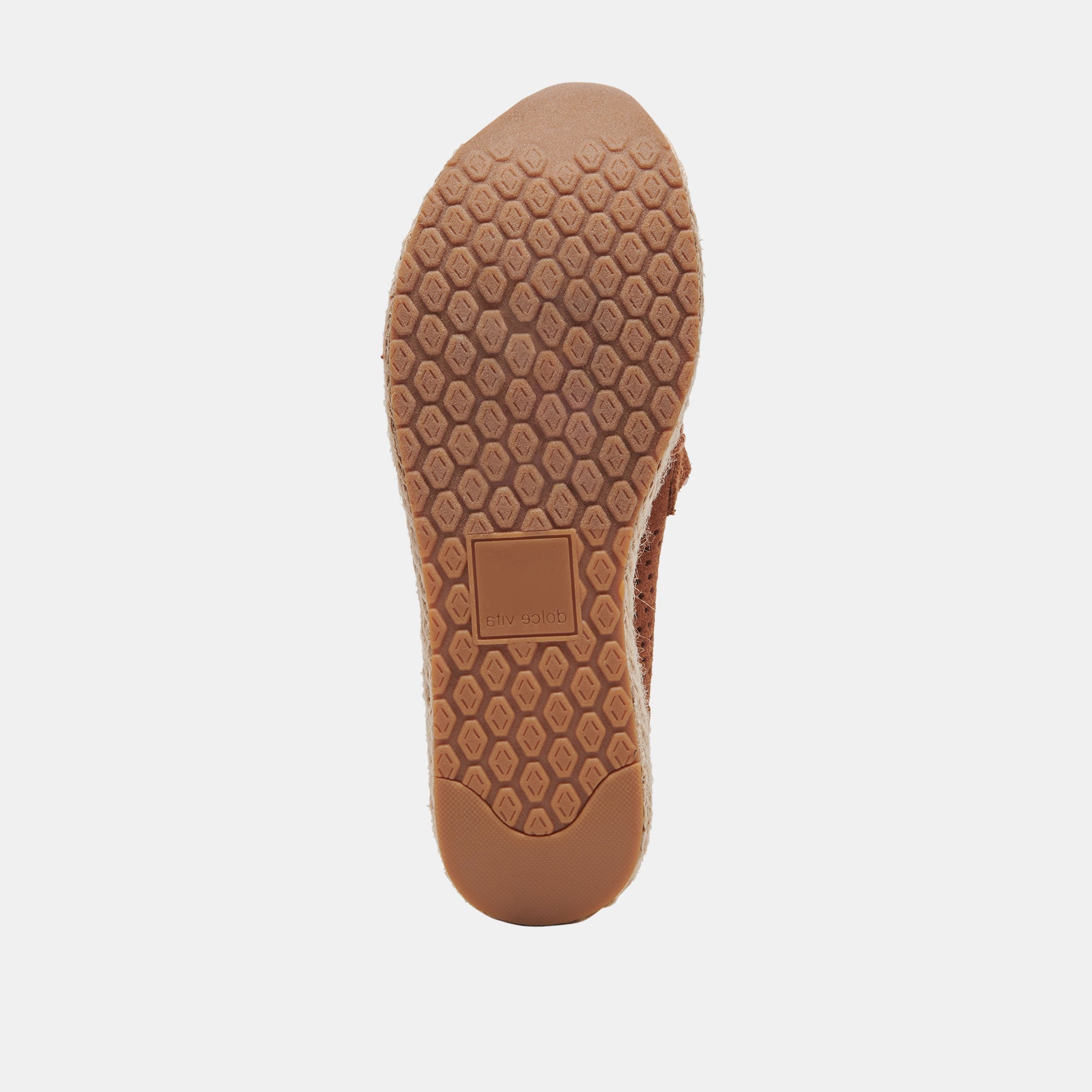 JHENEE Women's Espadrille Sneakers in Pecan - Perforated Suede Comfort Shoes for Casual Wear & Summer Outfits