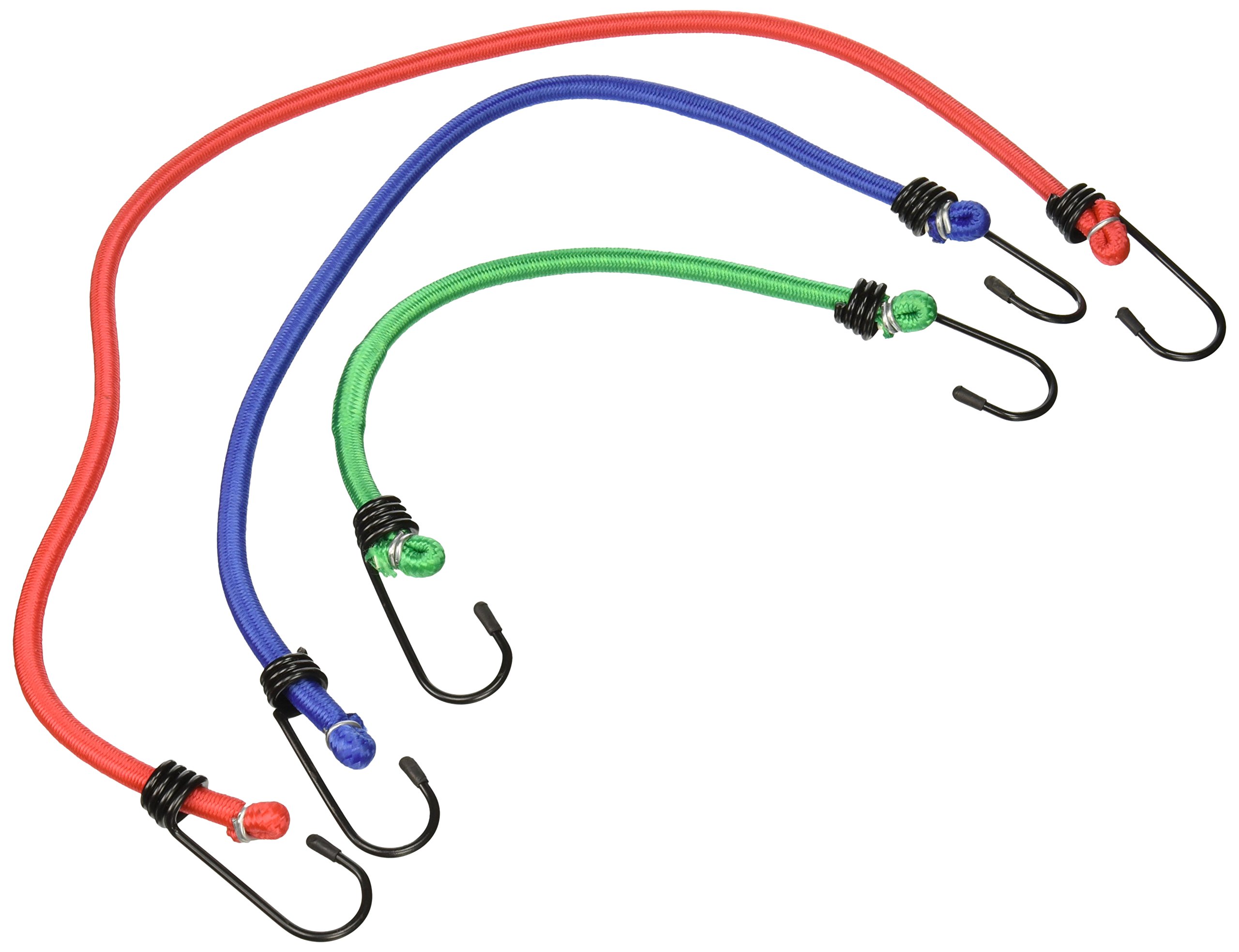 Performance Tool 1929 10-Piece Stretch Cord Set - Heavy Duty Bungee Cords with Hooks for Truck, RV, Boat & Outdoor Gear Securing
