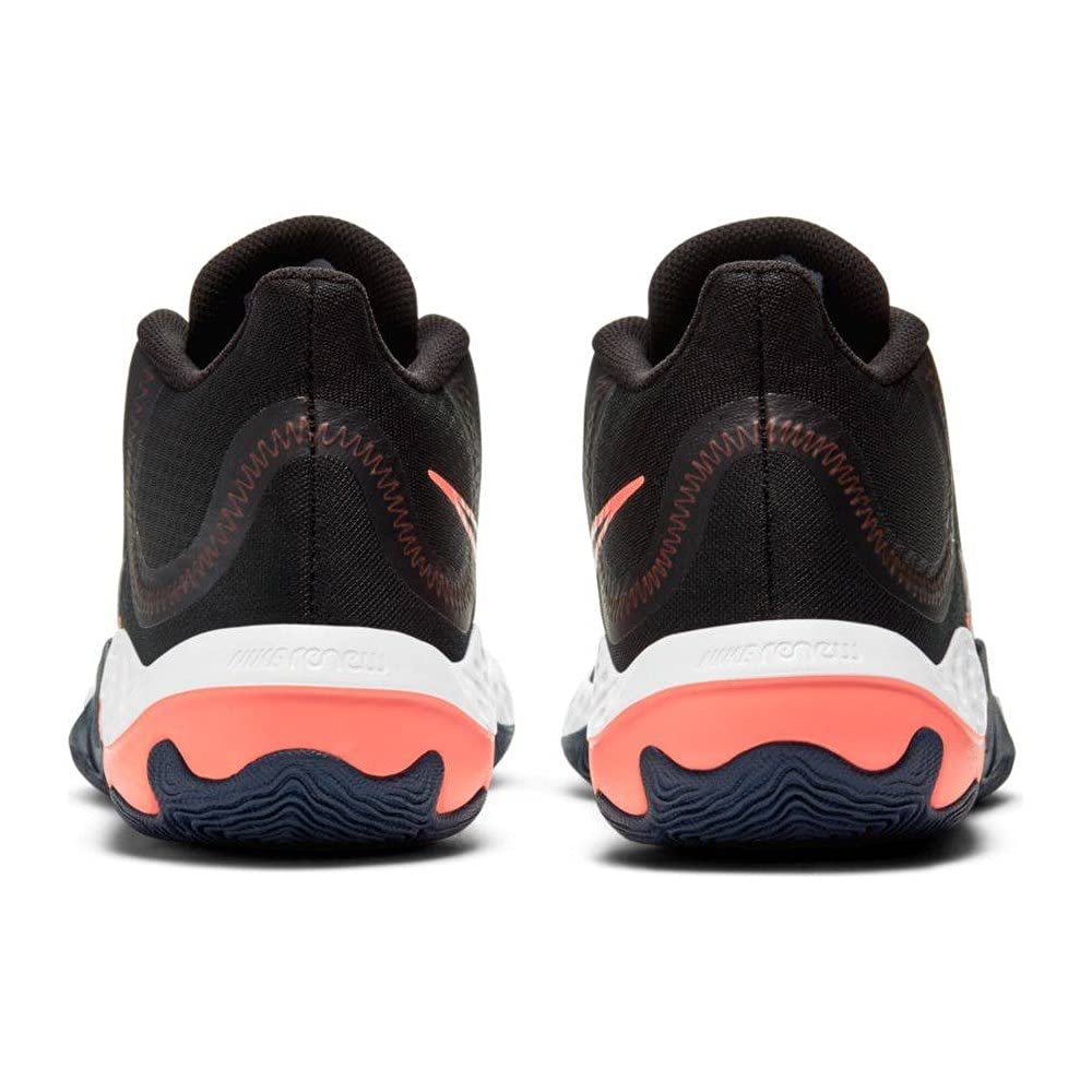 Nike Renew Elevate Running Shoes for Big Kids & Men - Black/Thunder Blue/Bright Mango (CK2669-006) Size 13 - Lightweight Comfort for Training & Gym Workouts