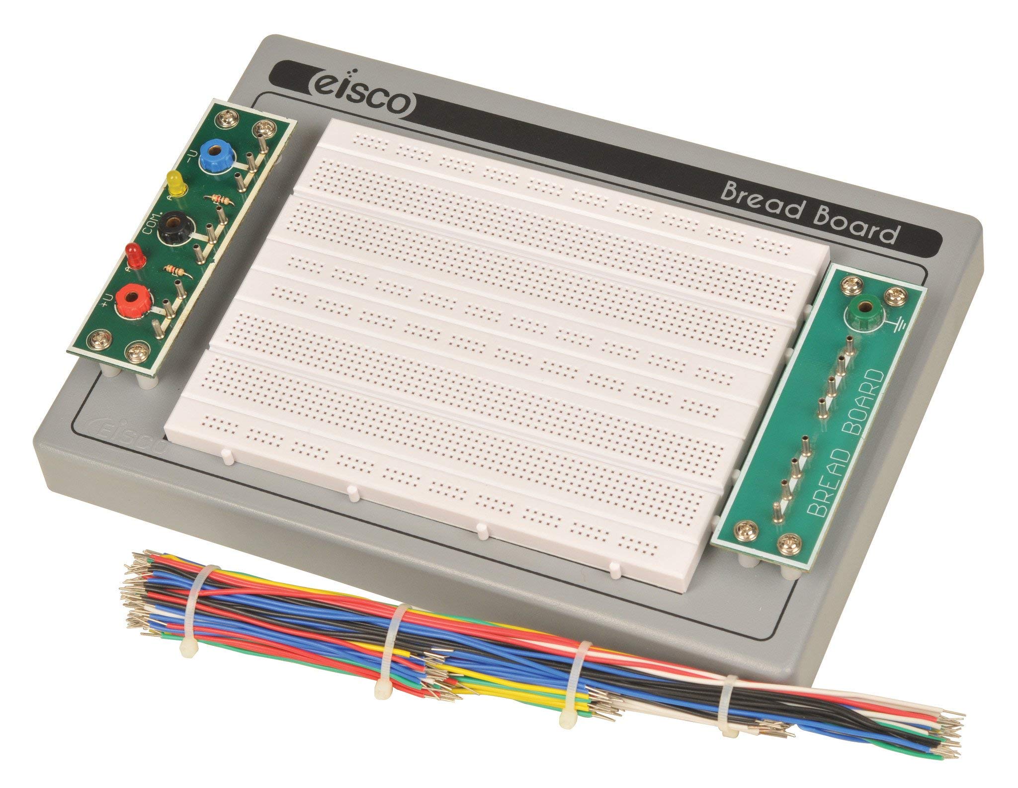 Eisco Labs Solderless Breadboard & 150-Piece Jumper Wire Kit for Electronics Prototyping - Perfect for Arduino, Raspberry Pi, and DIY Circuit Projects
