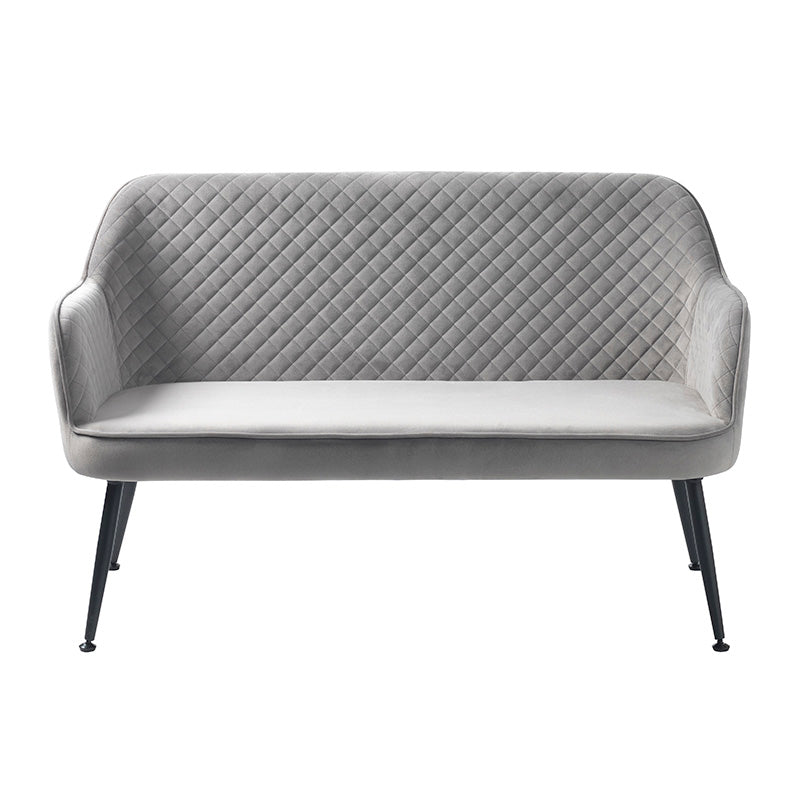BERRIE 2 Seater Sofa - Modern Grey Fabric Loveseat for Living Room, Apartment & Small Spaces - Comfortable Couch for Relaxing & Entertaining Guests