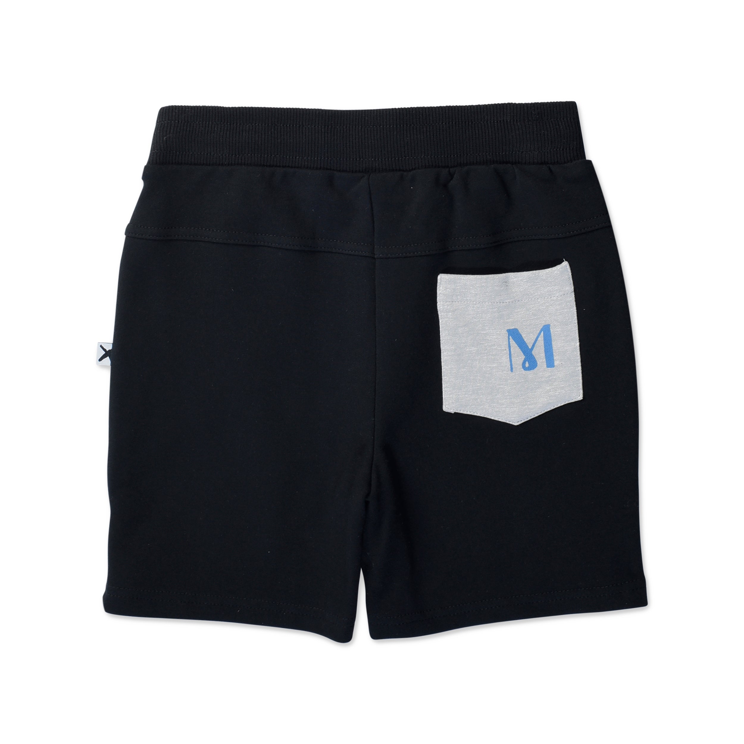 Minti Epic Short - Black & Grey Marle Athletic Shorts for Men | Comfortable Workout Running Gym & Casual Wear