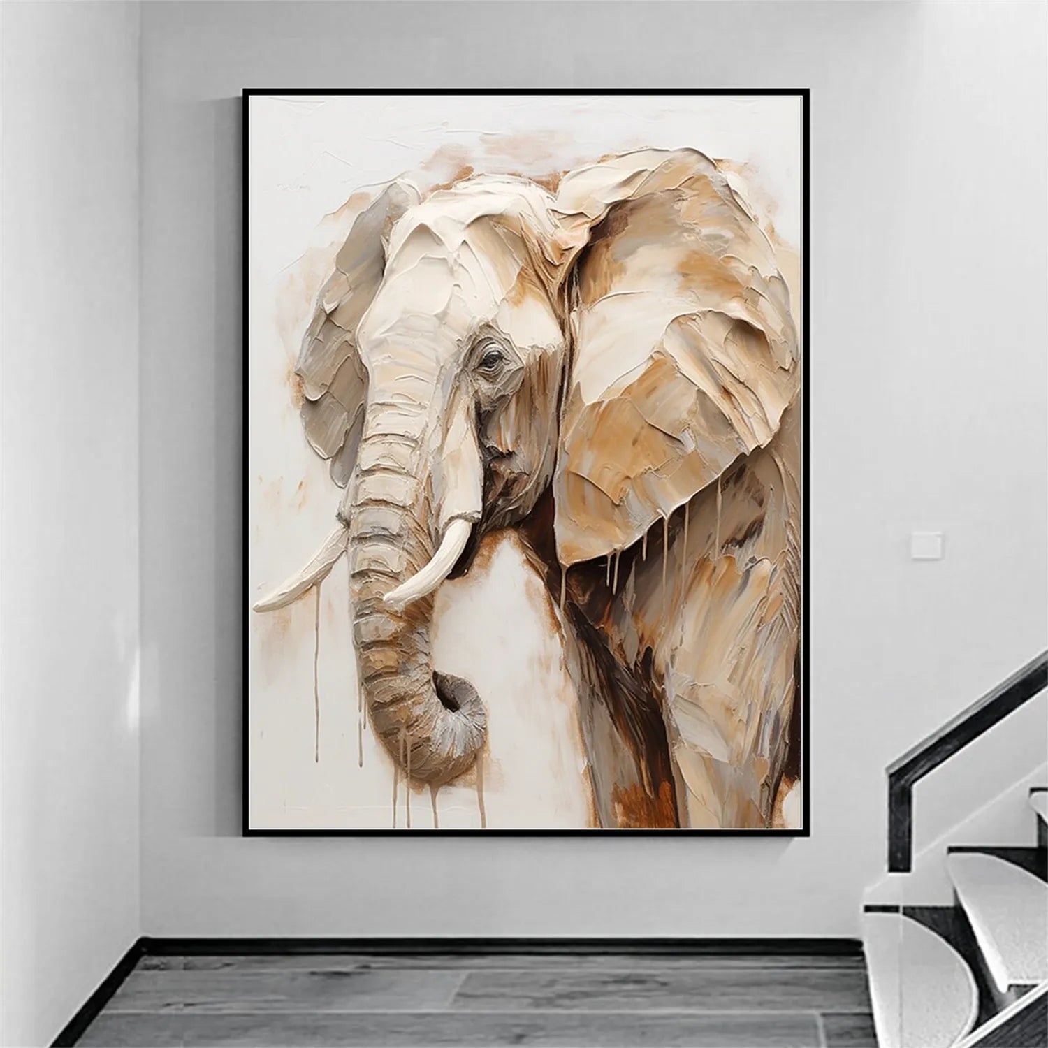 Animal Art Painting #AP076 - Handmade Canvas Wall Decor for Living Room, Bedroom & Office | Wildlife & Nature Inspired Artwork