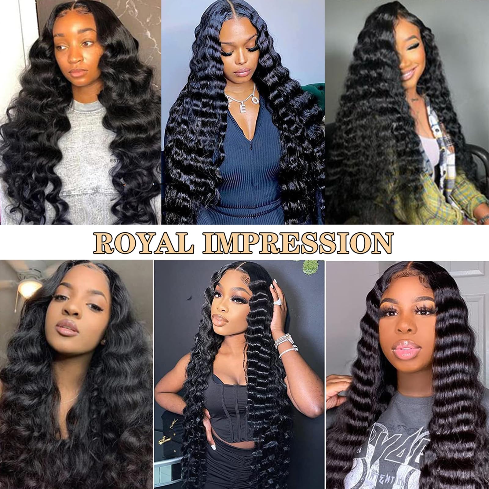 30 Inch Loose Wave Lace Front Wigs Human Hair 200% Density 13x4 HD Transparent Lace Frontal - Glueless Pre Plucked with Baby Hair for Women - Perfect for Daily Wear, Cosplay, and Special Occasions