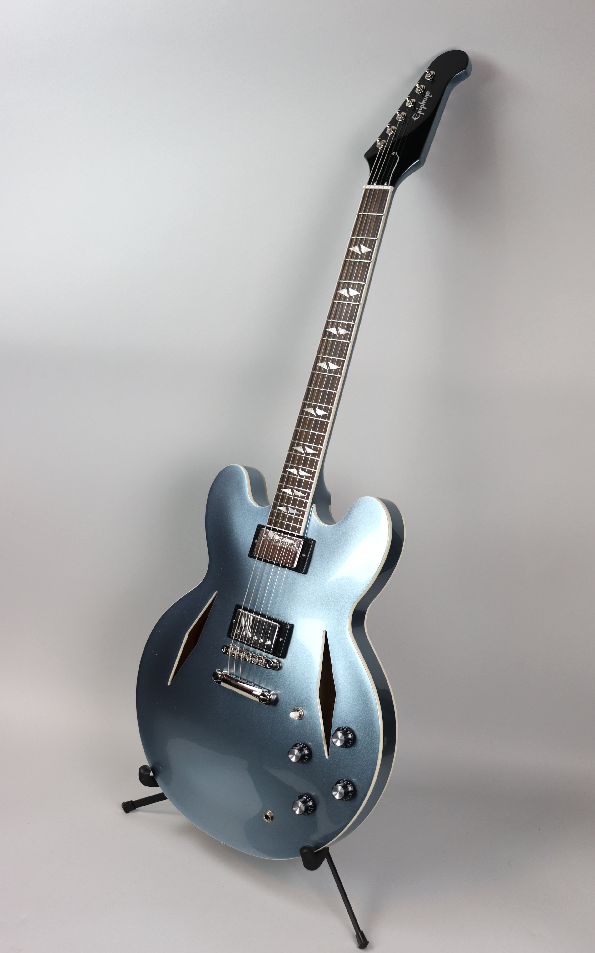 Epiphone Dave Grohl DG-335 Electric Guitar in Pelham Blue - Perfect for Rock, Blues & Stage Performances