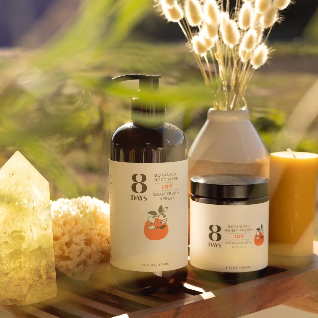 JOY BOTANICAL BODY POLISH - Exfoliating Scrub with Grapefruit & Neroli Essential Oils for Smooth, Glowing Skin | Perfect for Spa Day & Self-Care Routine