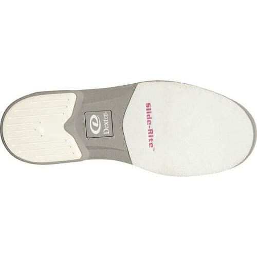 Dexter Men's Turbo Pro White & Grey Wide Bowling Shoes - Comfortable & Durable for League Play & Casual Bowling