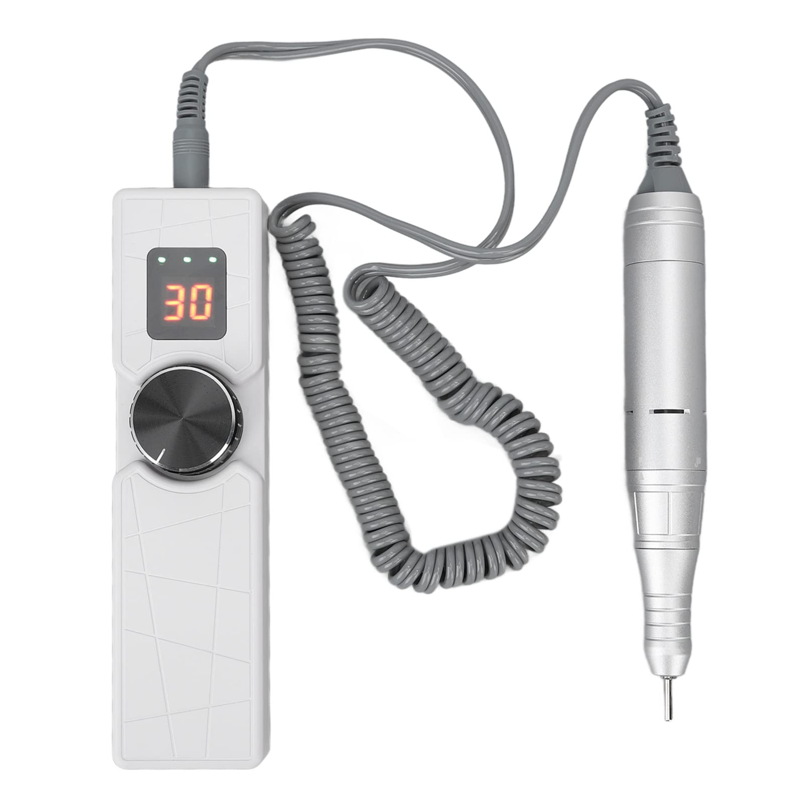 Professional LCD Nail Drill Machine - Portable USB Rechargeable Electric Nail File with Adjustable Speed for Manicure & Pedicure | Salon-Quality At-Home Nail Care Tool (16x4x2.5cm) | Perfect for DIY Nail Art, Gel Polish Removal & Home Spa Treatments