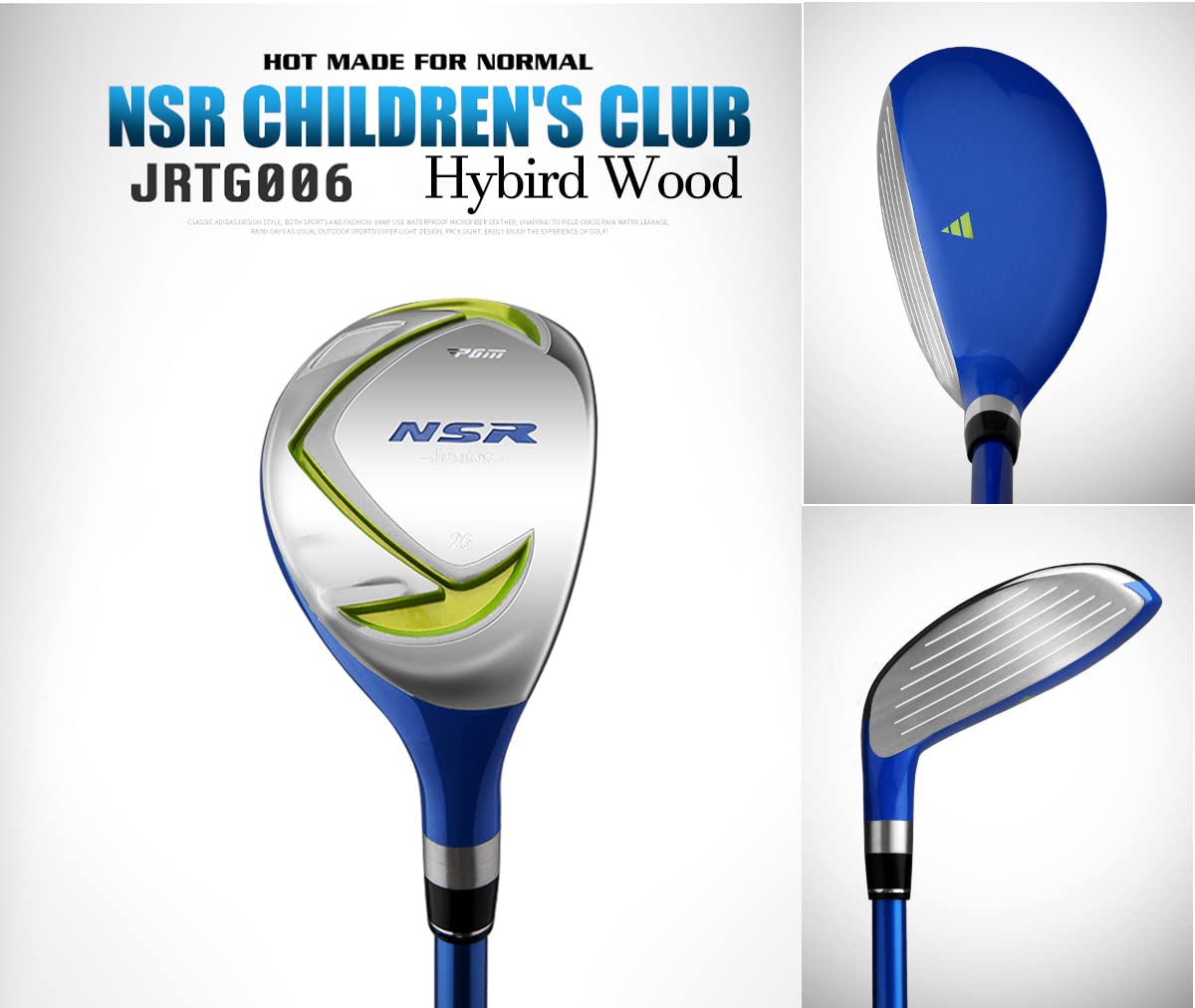 **PGM Junior Golf Club Set for Kids - Right Handed 6-Piece Youth Golf Clubs with Driver, Hybrid, 7 & 9 Irons, Wedge, Putter & Stand Bag - Perfect for Boys & Girls Learning Golf | Includes 2 Headcovers for Protection | Ideal for Backyard Practice, Driving Range & Junior Tournaments**