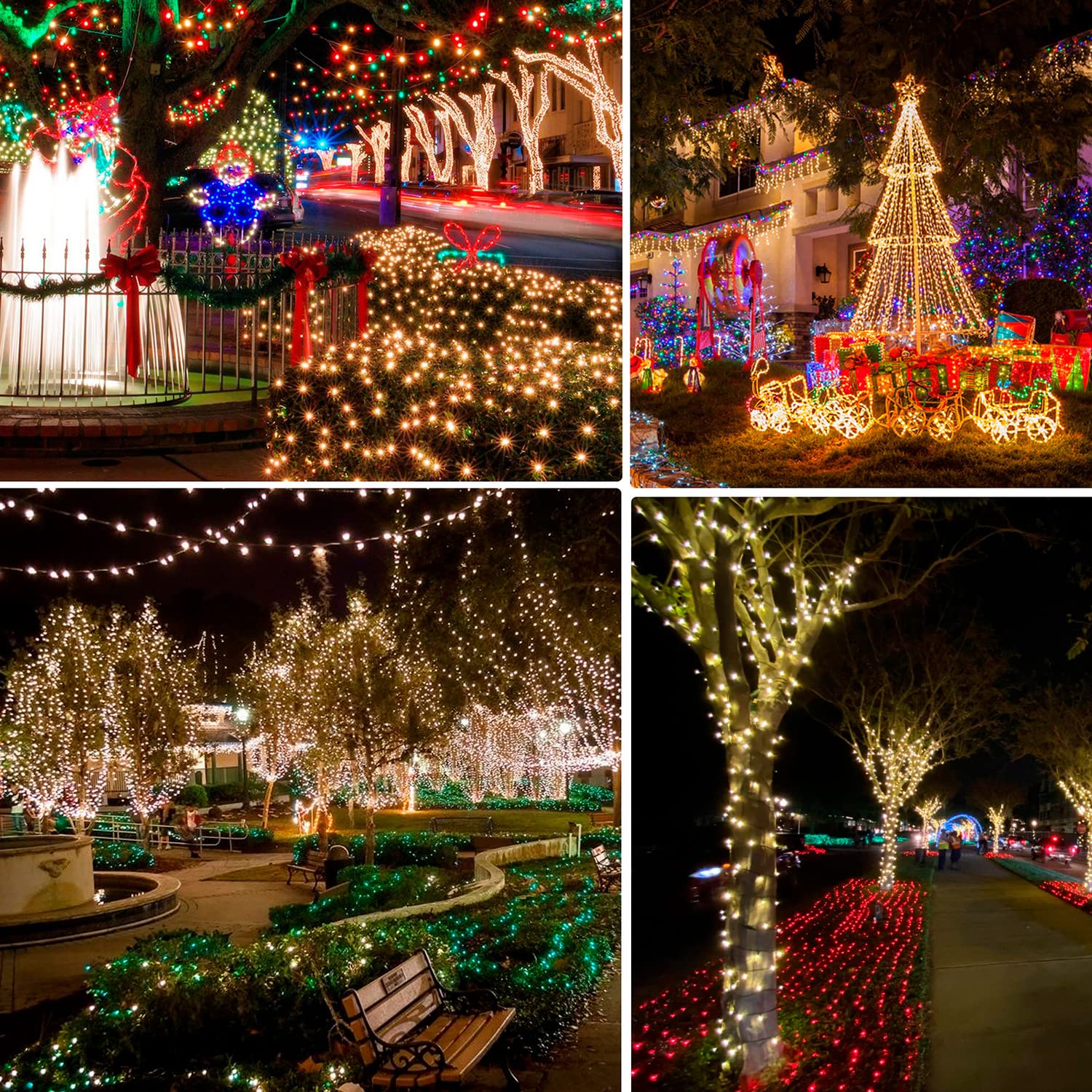 Dazzle Bright 40FT Fairy Lights - 2 Pack 120LED for Christmas Decor | Indoor Outdoor Party, Bedroom, Yard